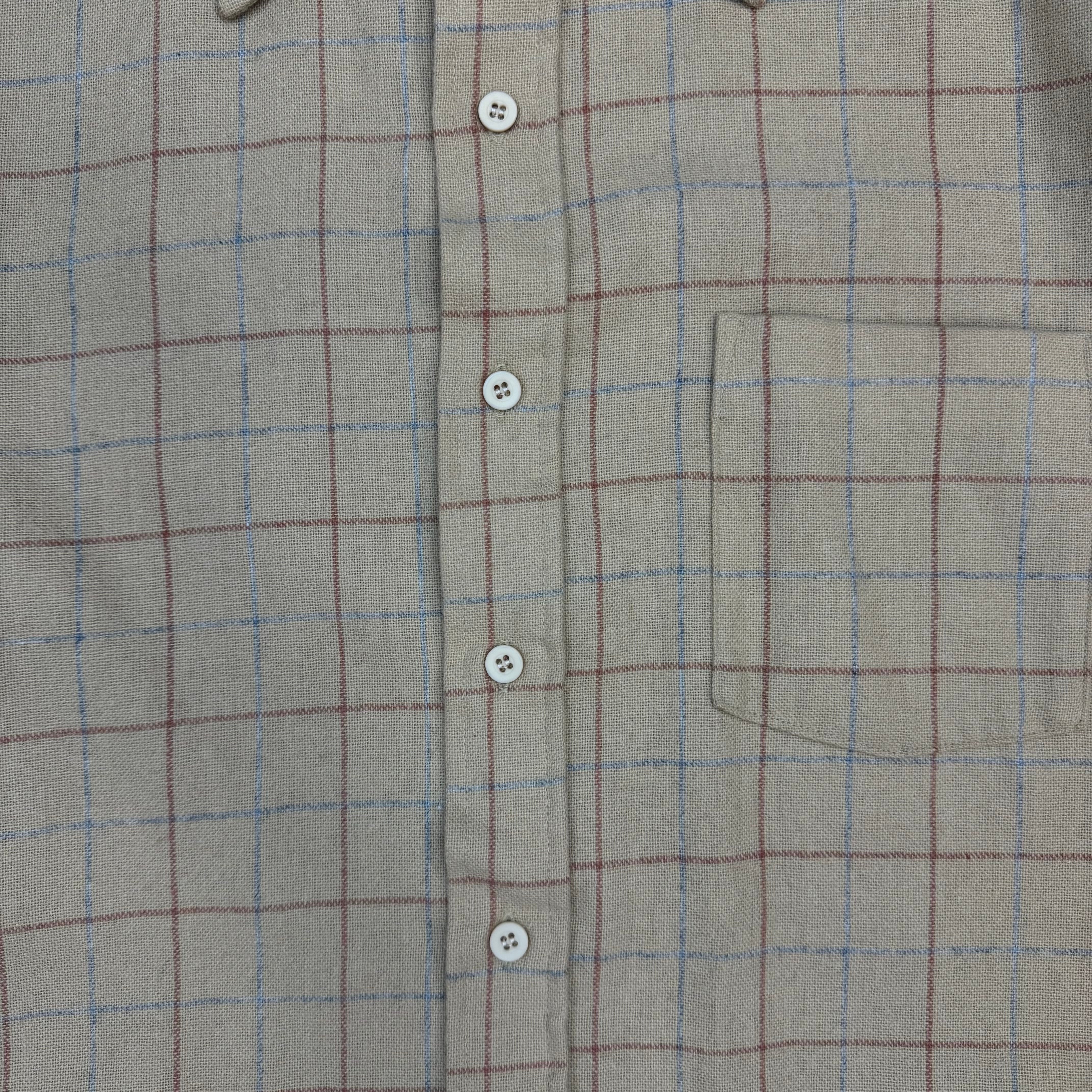 70s Levi’s Strauss Plaid Button Up Brown