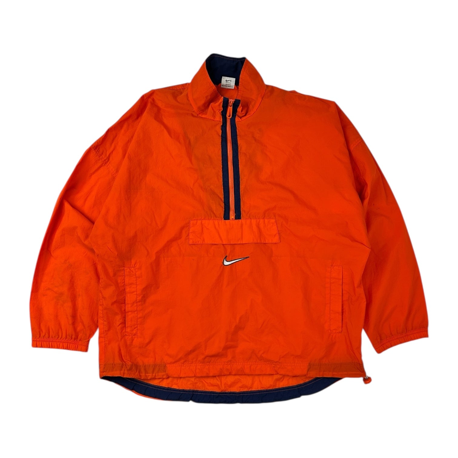Vintage Nike Half Zip Collar Anorak Orange