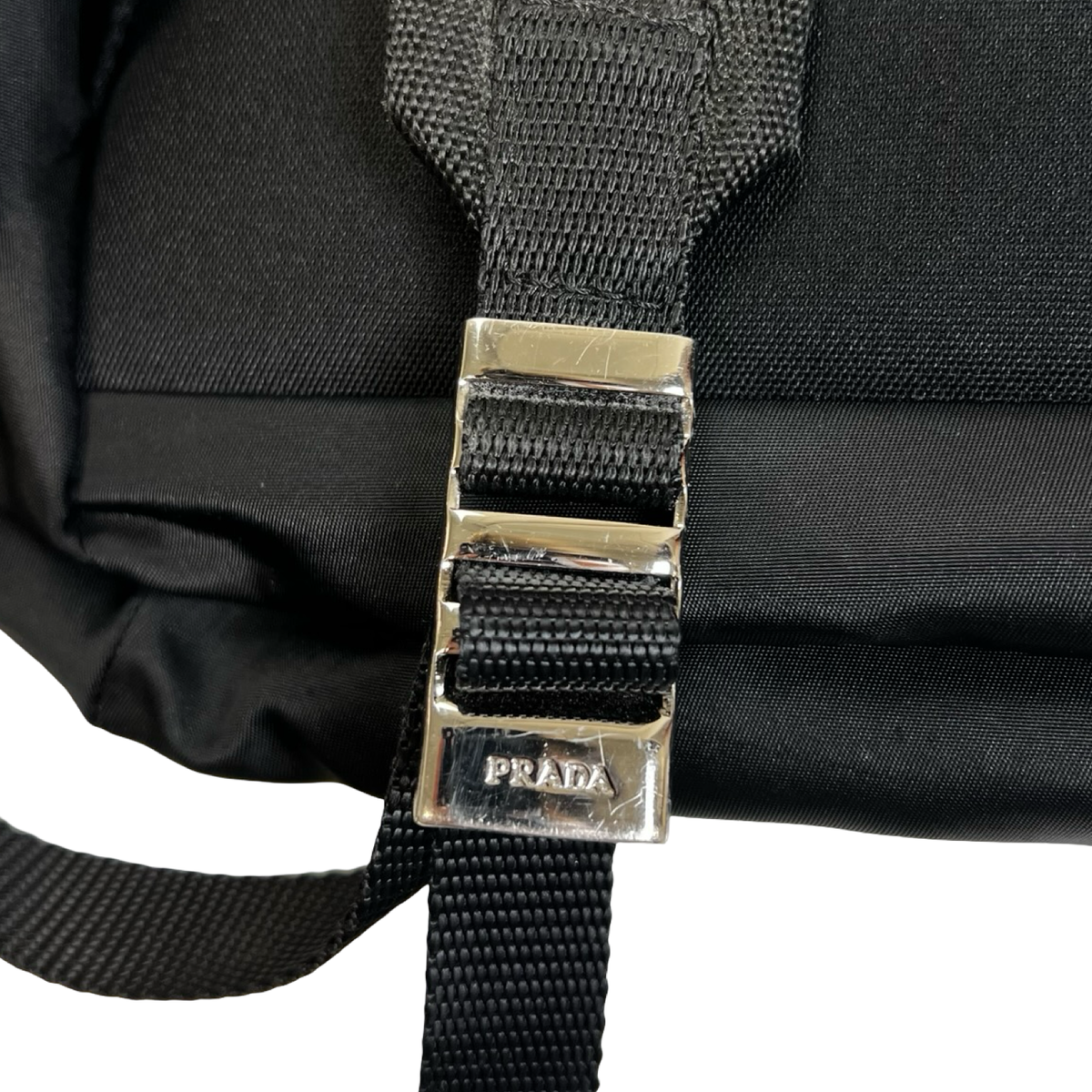 Prada Tessuto Nylon Montagna Double Buckle Backpack