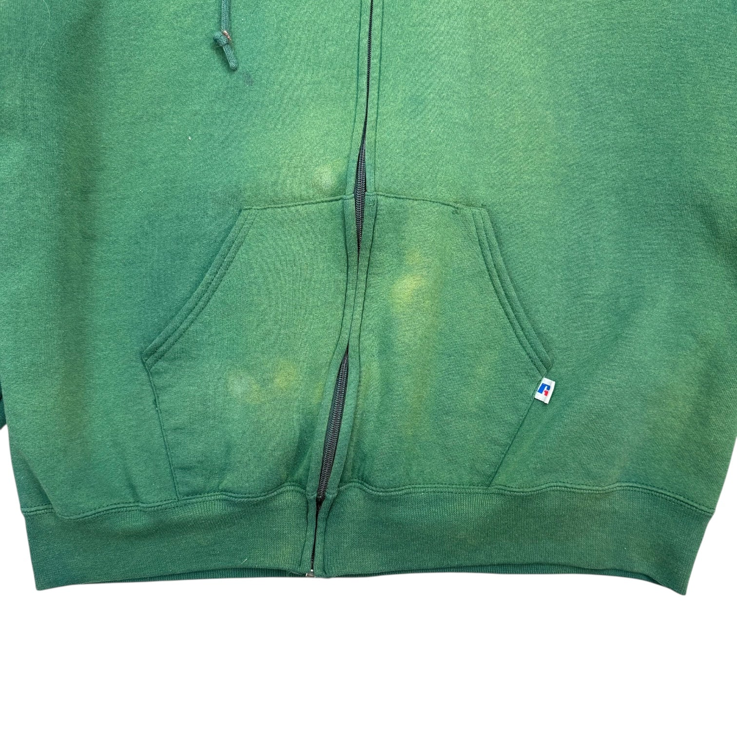 Vintage Russell Athletic Zip Up Sweater Green