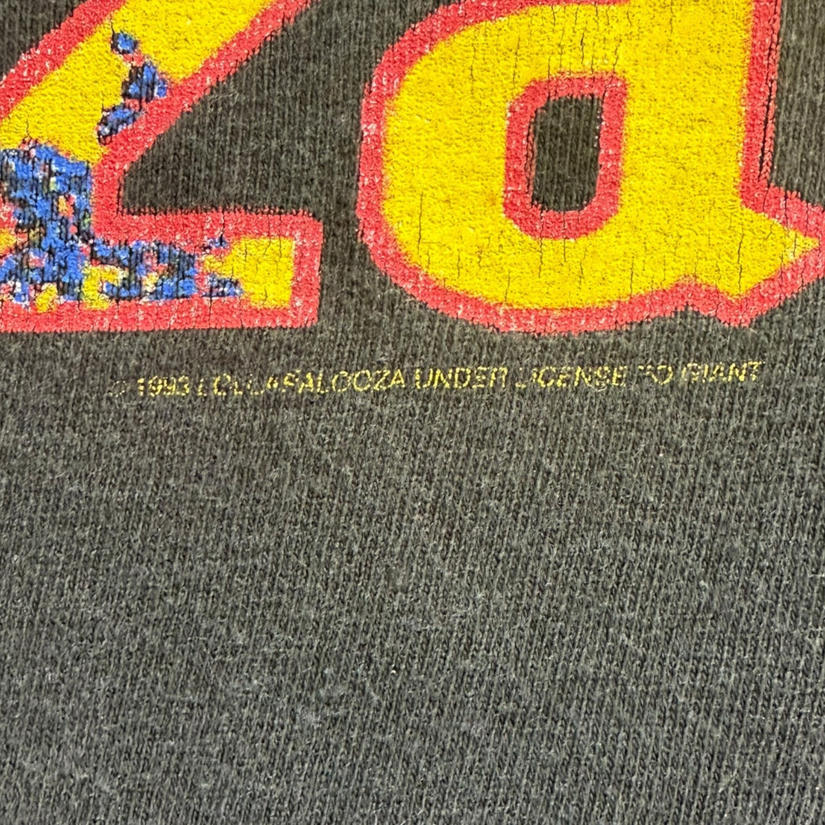 1993 Lollapalooza Festival Band T-Shirt Black
