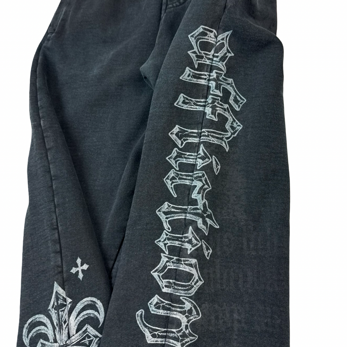 Y2K Affliction Fleur De Lis Sweat Bottoms