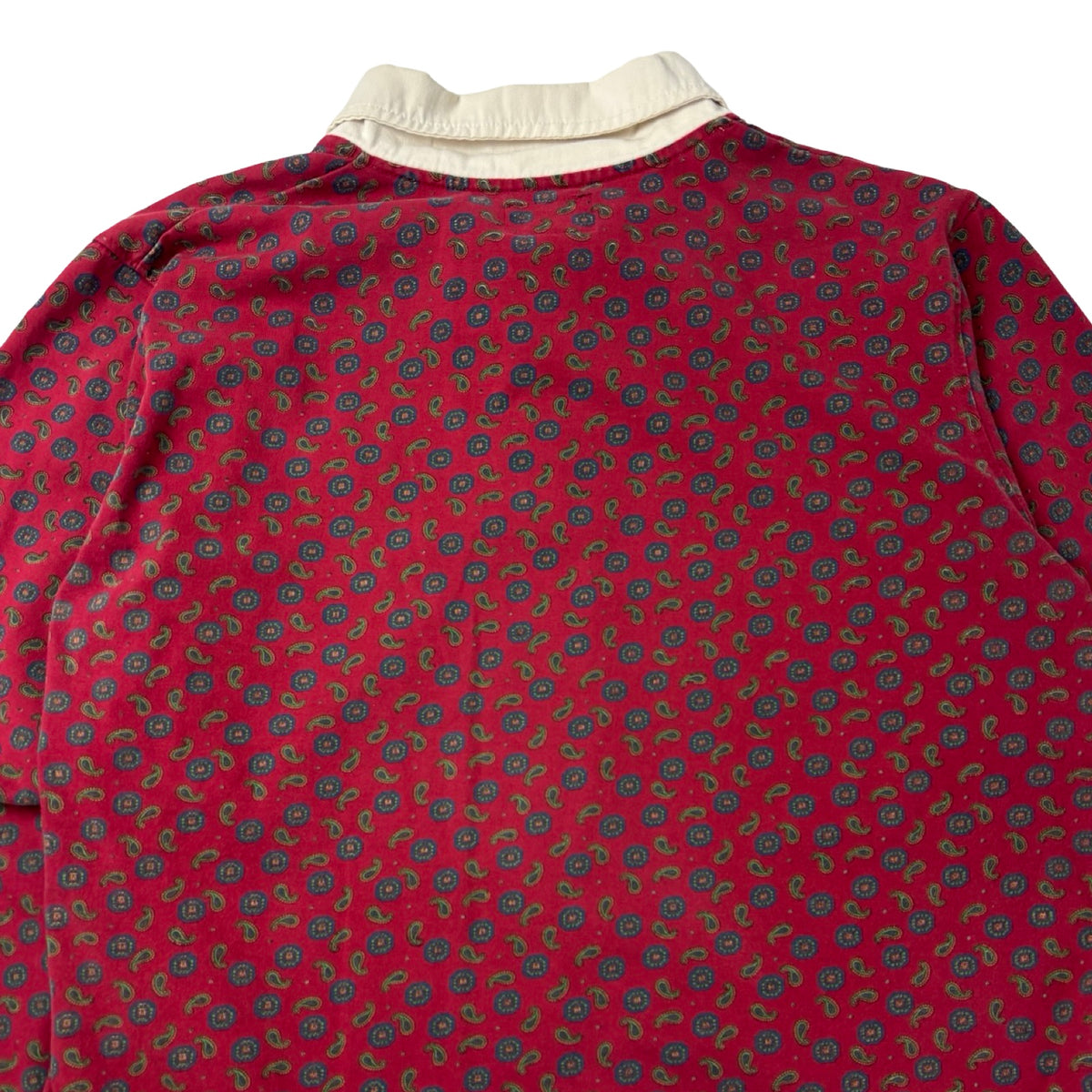 Stussy Paisley Rugby L/S Polo Cardinal