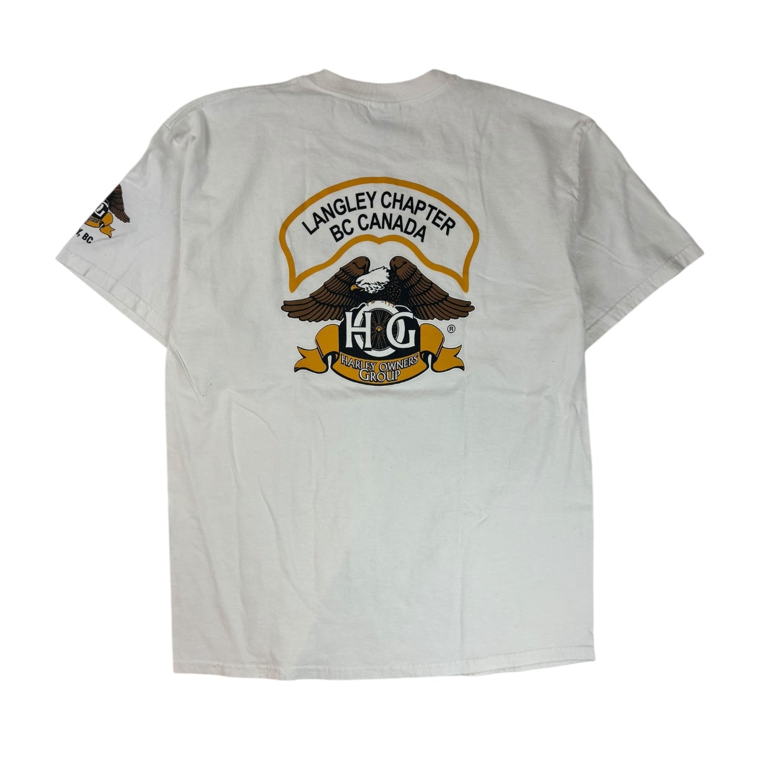 Vintage Harley Davidson Langley Chapter T-Shirt White