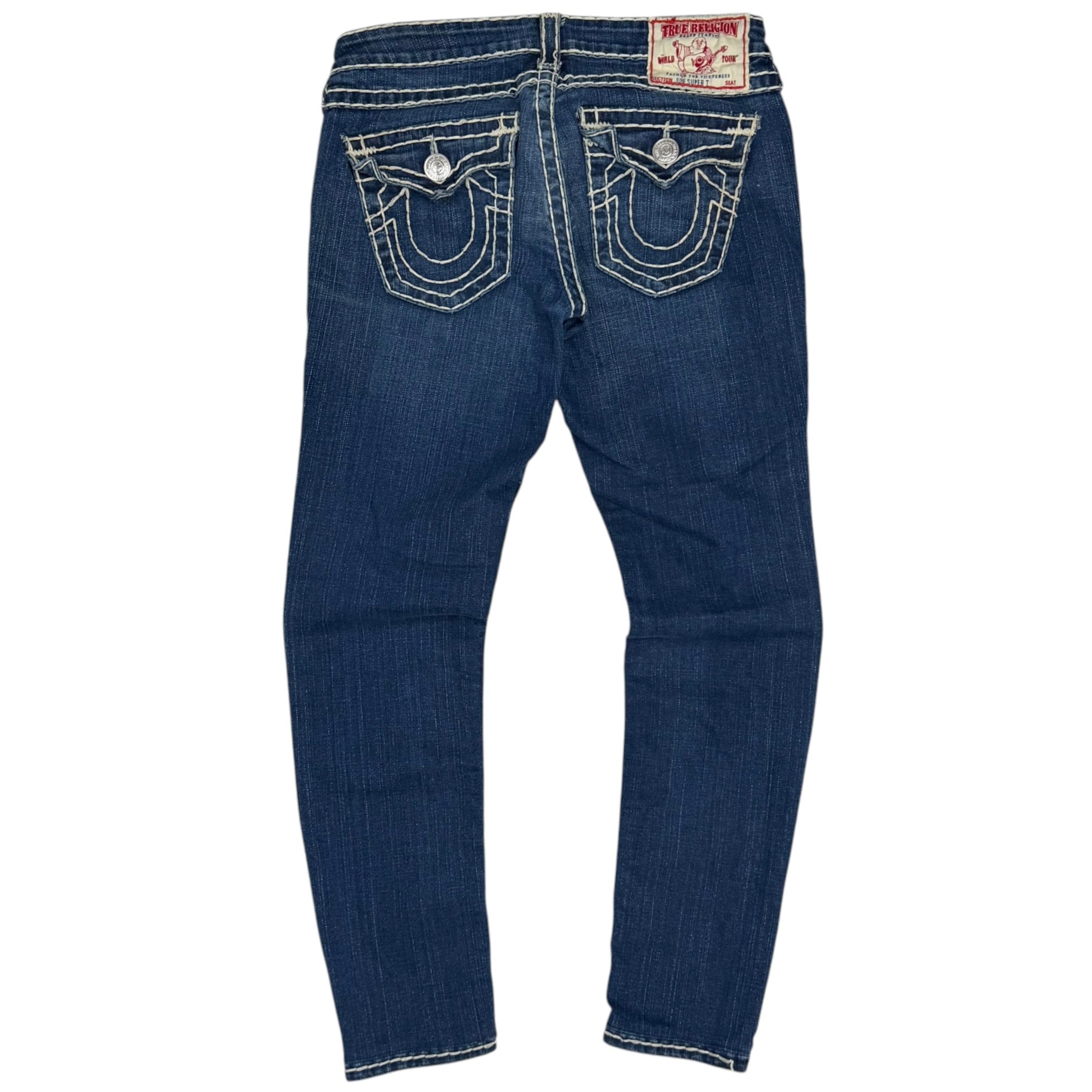 (W) Vintage True Religion Julie Super T Jeans Blue