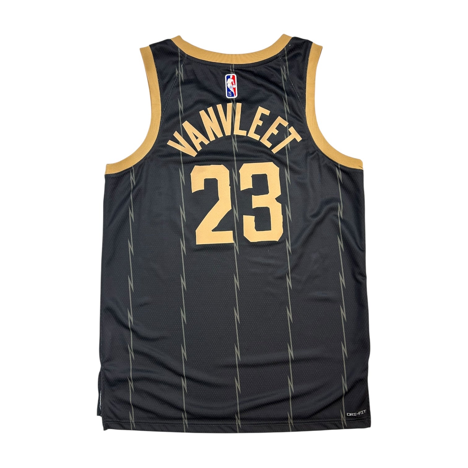 Toronto Raptors Fred VanVleet  2021 City Edition Jersey Black/Gold