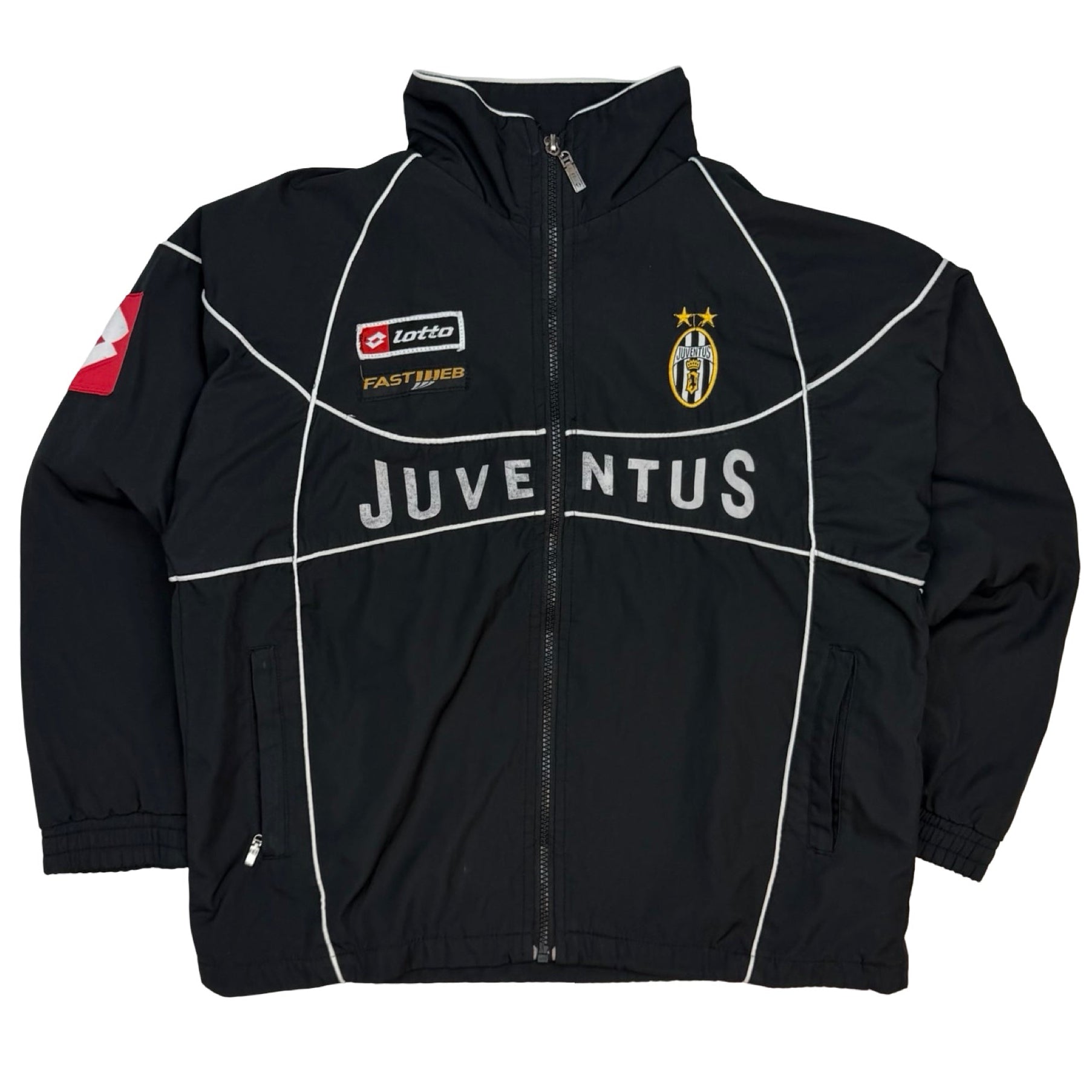 2002-03 Juventus Lotto Track Jacket Black
