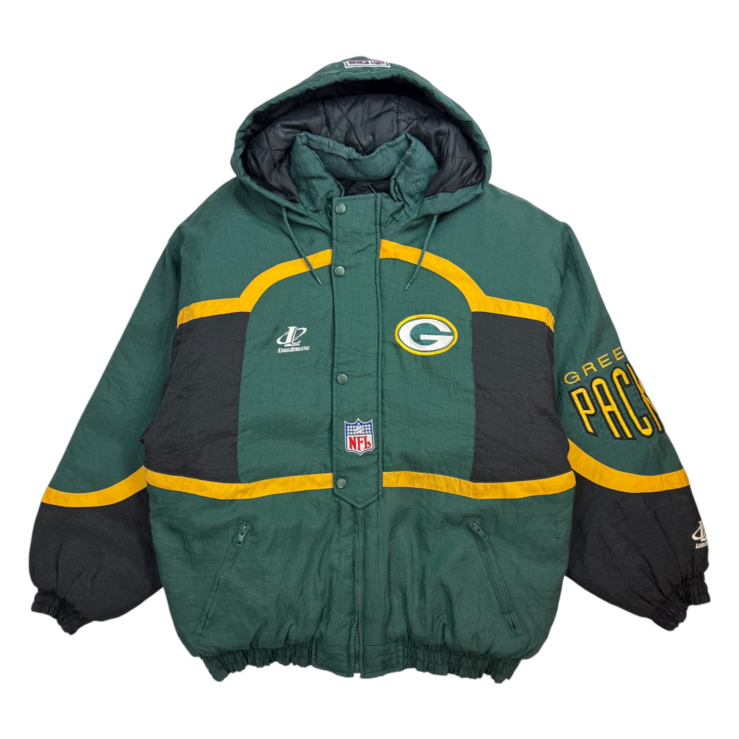 Vintage Logo Athletics Green Bay Packers Jacket Green/Yellow