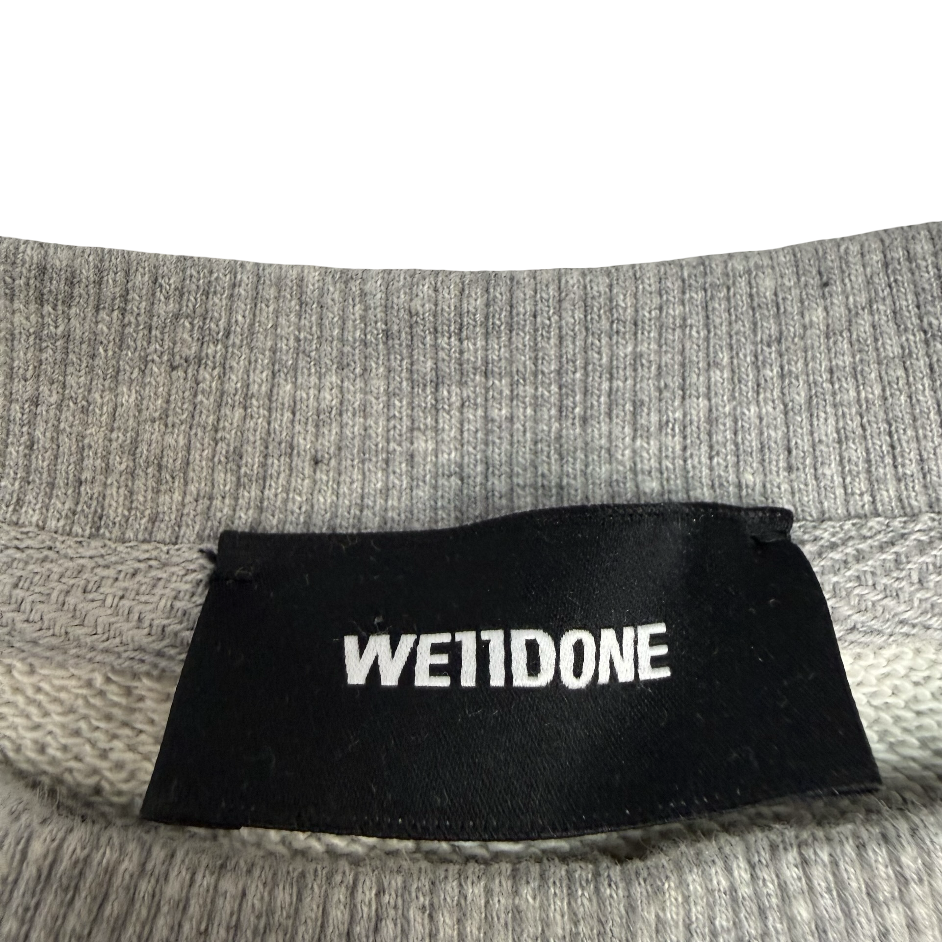 WE11DONE Oversized Crewneck Grey