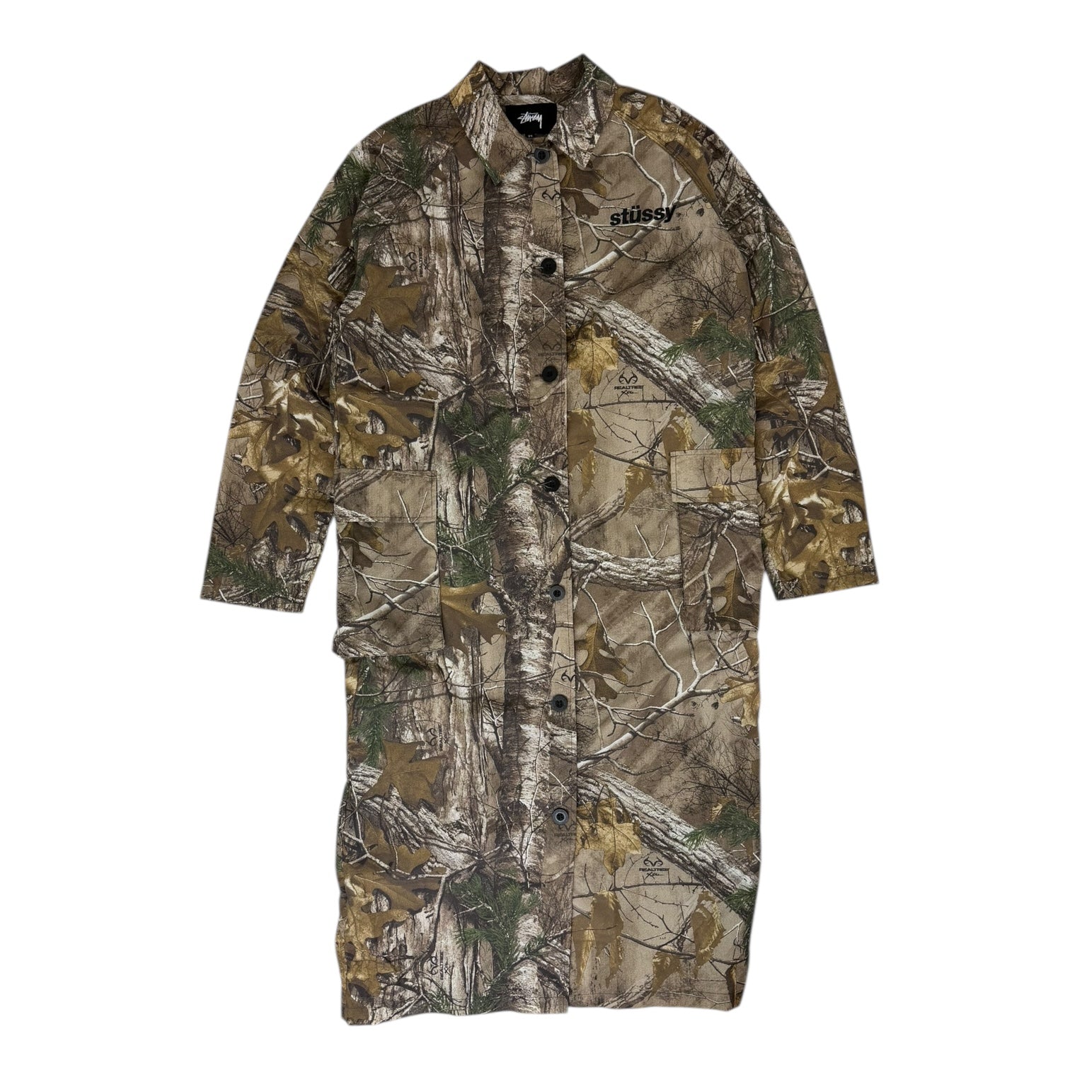 Stussy Elsa Women's Long Coat Real Tree