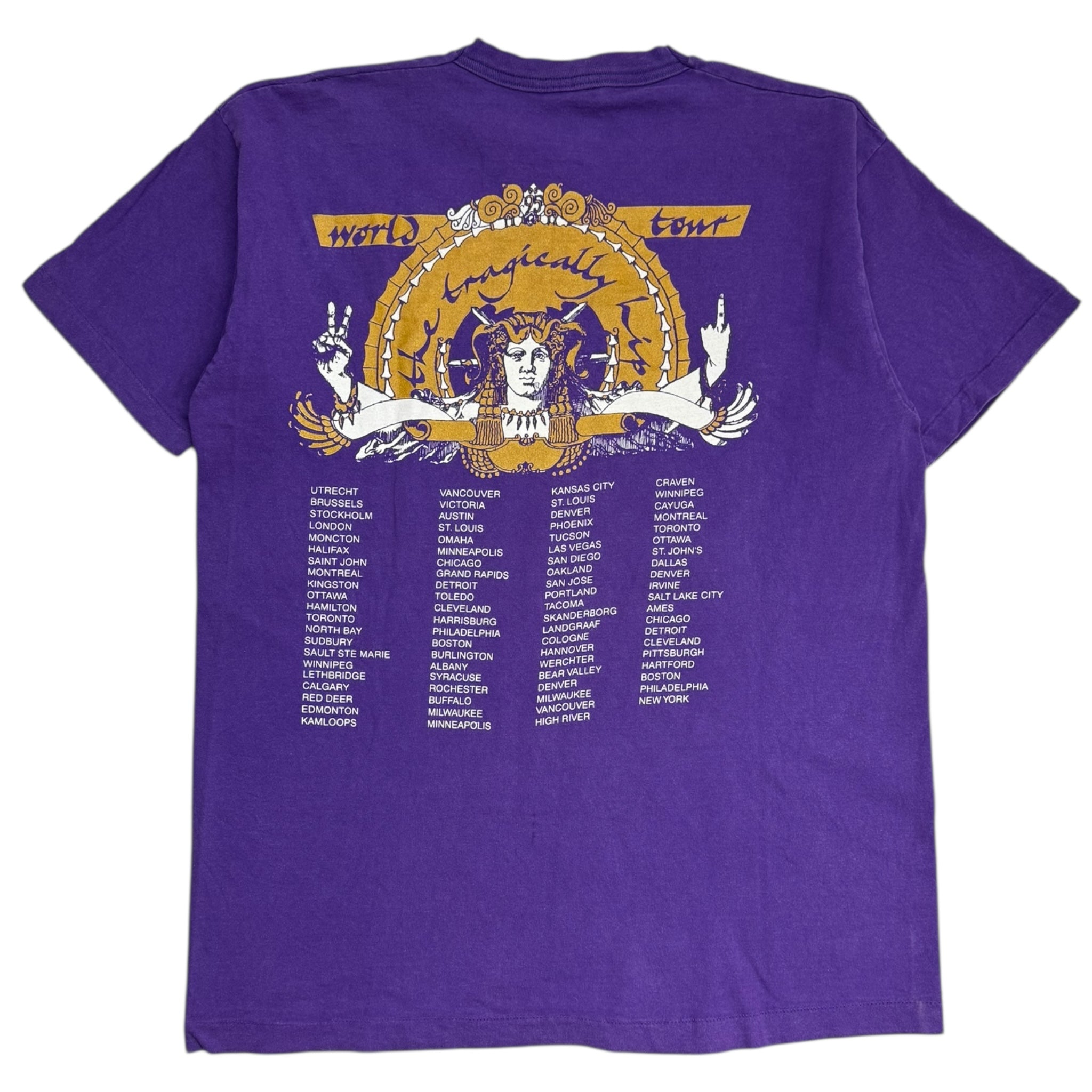 1994 Tragically Hip T-Shirt Purple