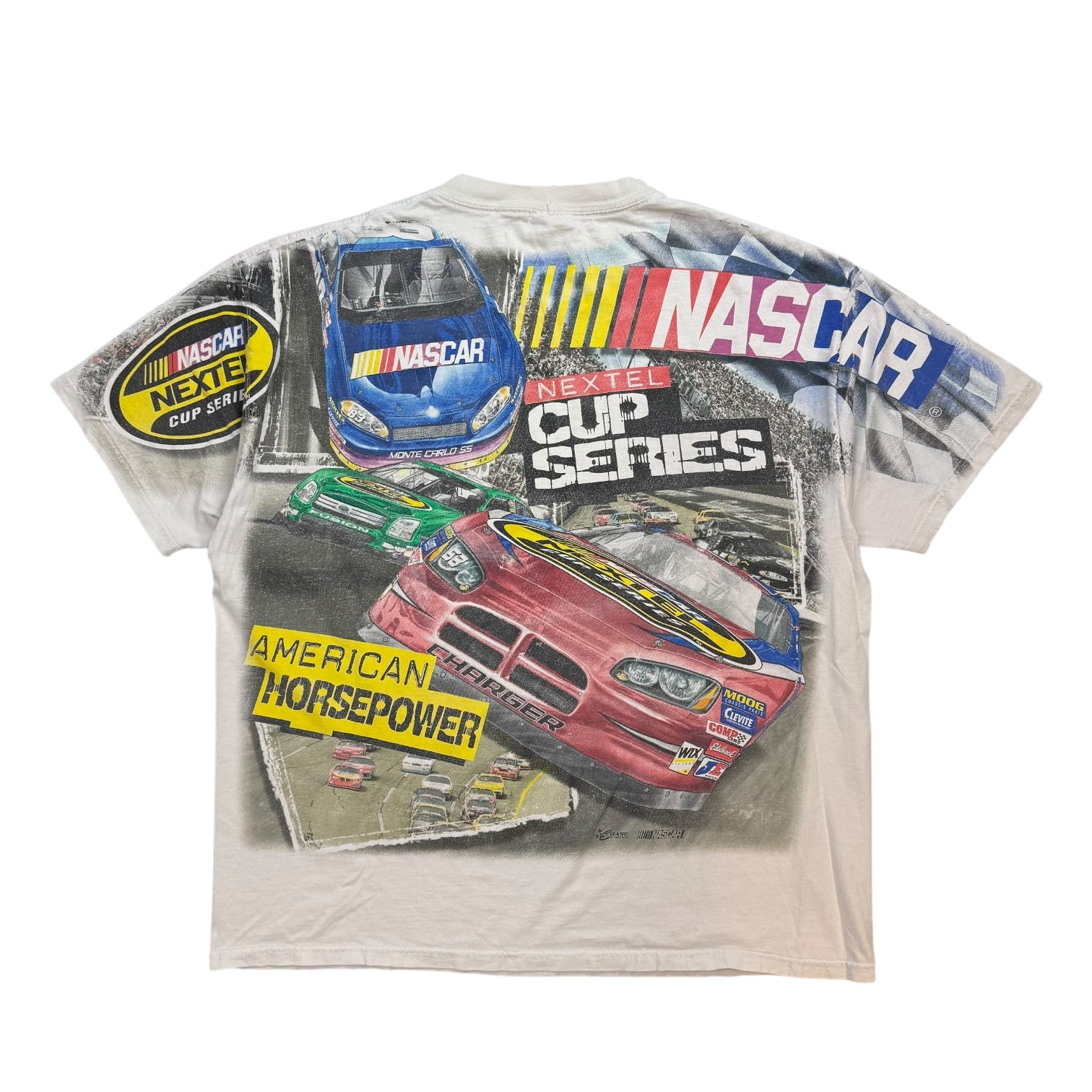 Vintage NASCAR Cup Series AOP Tee White