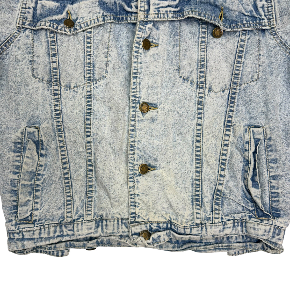 Vintage Popeye Spinach “I Yam What I Yam” Light Denim Jacket Blue