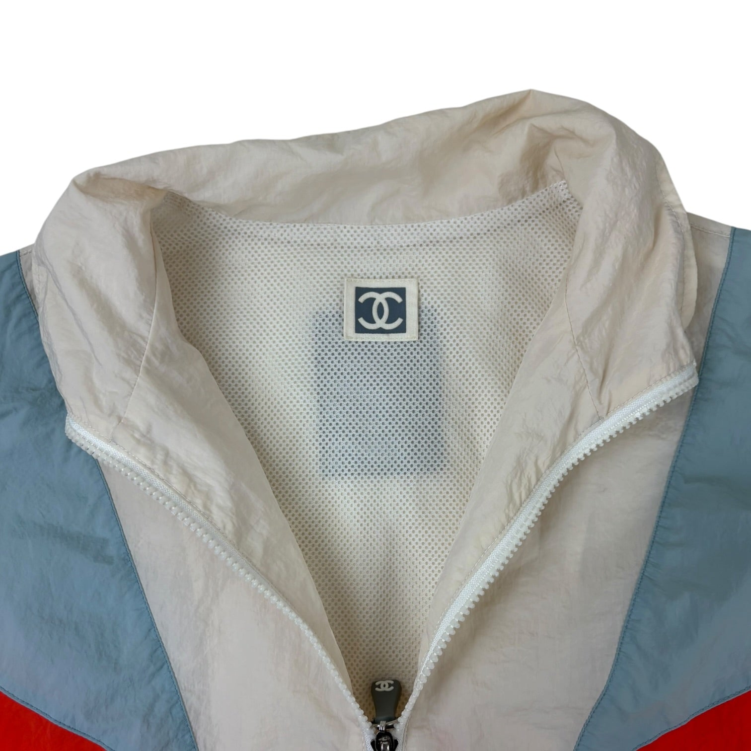 Vintage Chanel Sport Nylon Windbreaker White