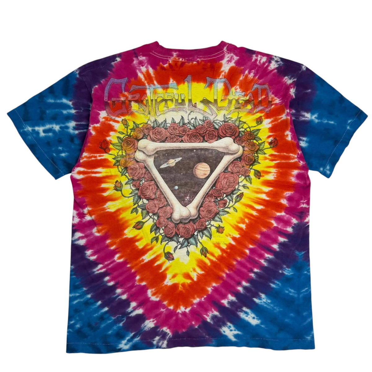 1992 Grateful Dead Space Your Face Tye Dye Tee Multicolor