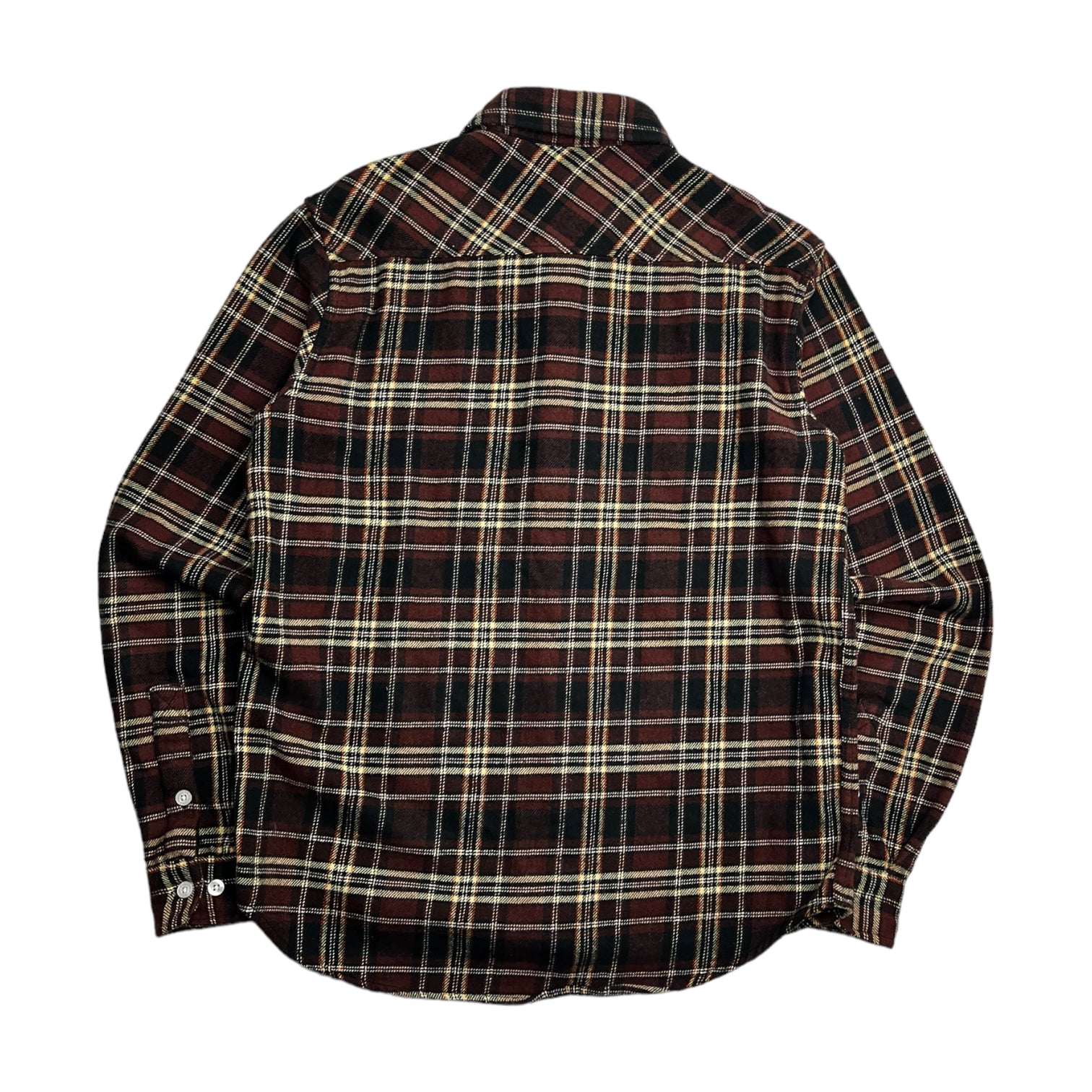 OVO Plaid Flannel Shirt Brown