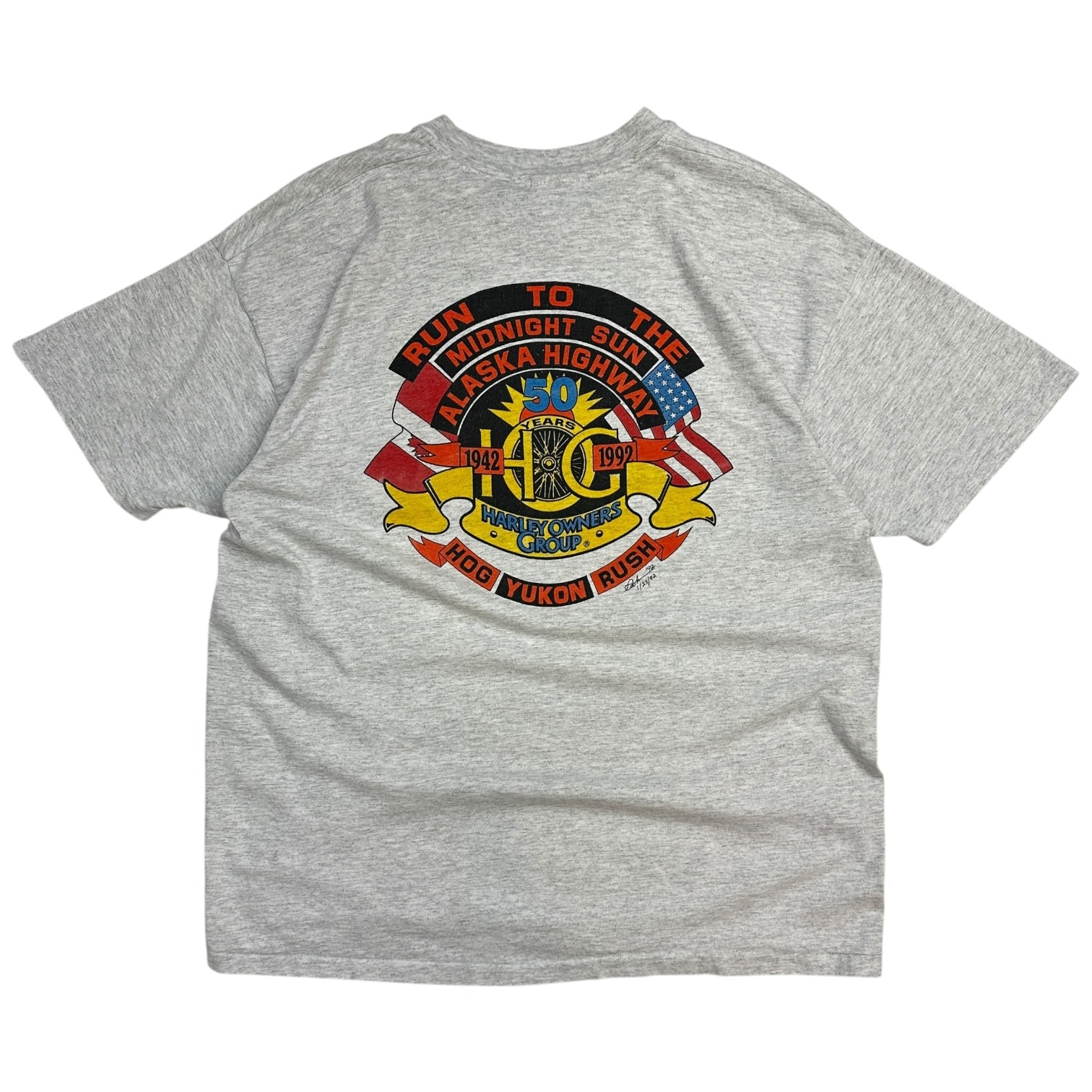 1992 Hog Rush T-Shirt Grey