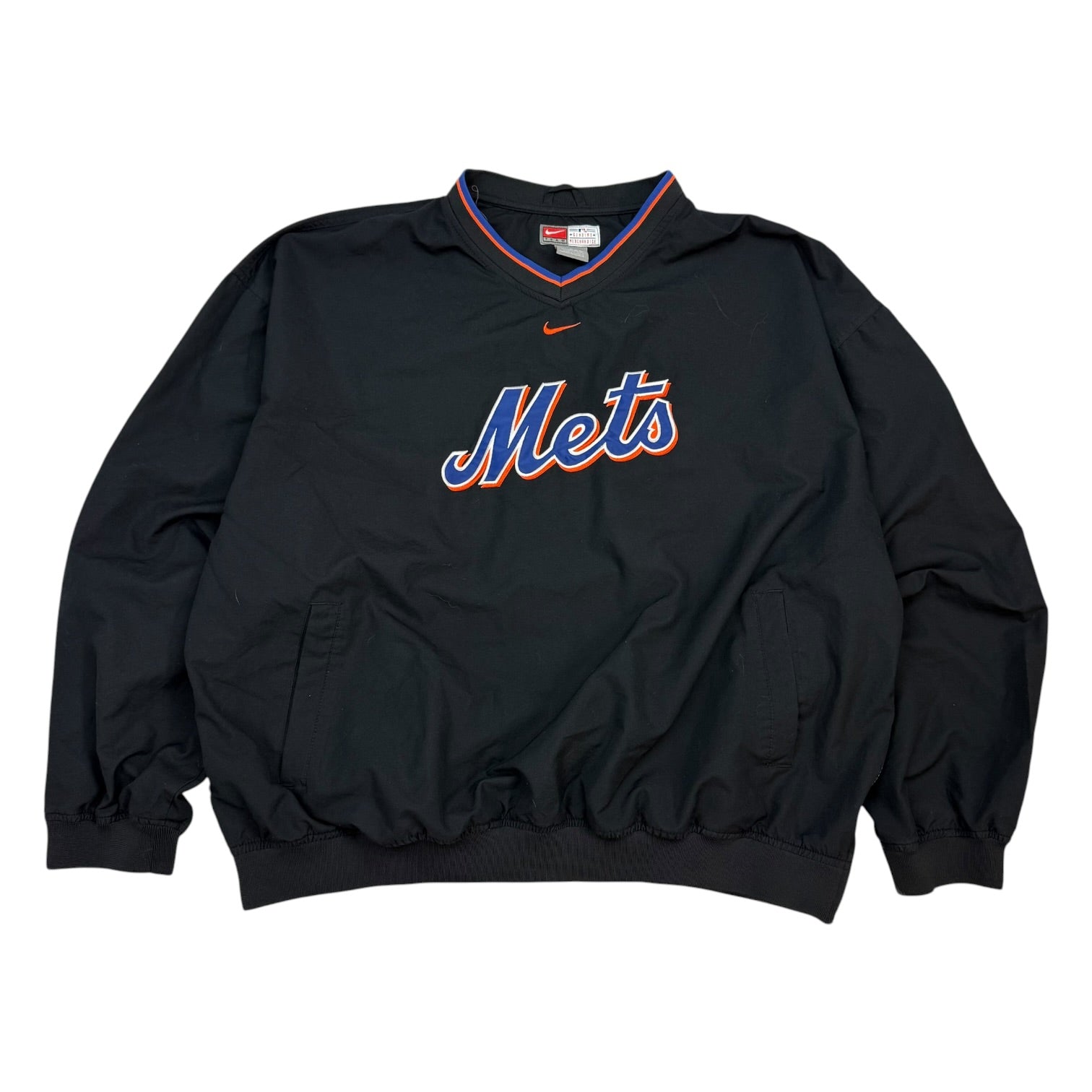 Vintage Nike New York Mets Pullover Windbreaker Black
