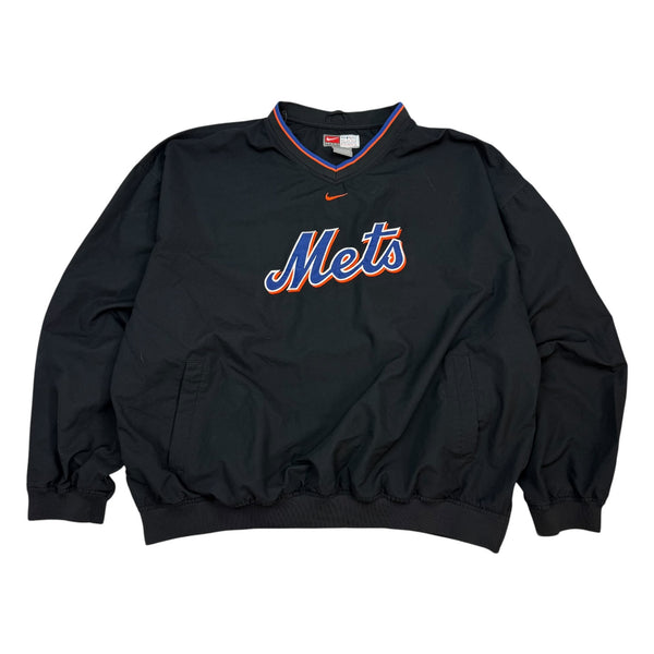 Vintage Nike New York Mets Pullover Windbreaker Black