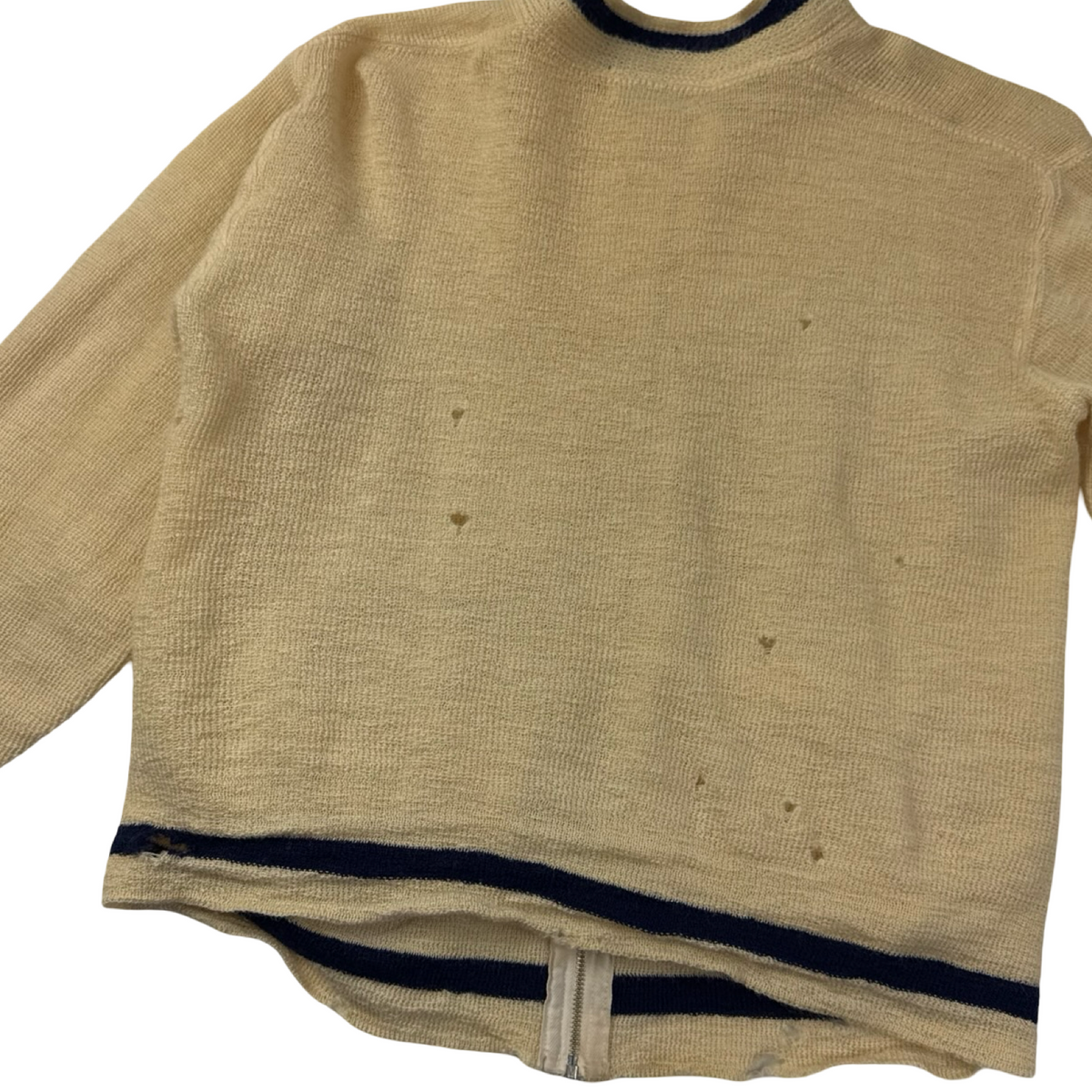 True Vintage Caldwell Pure Wool Knit Cardigan Distressed