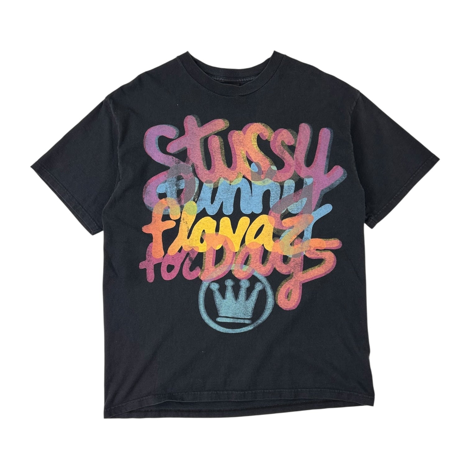 Vintage Stussy Flavaz T-Shirt Black