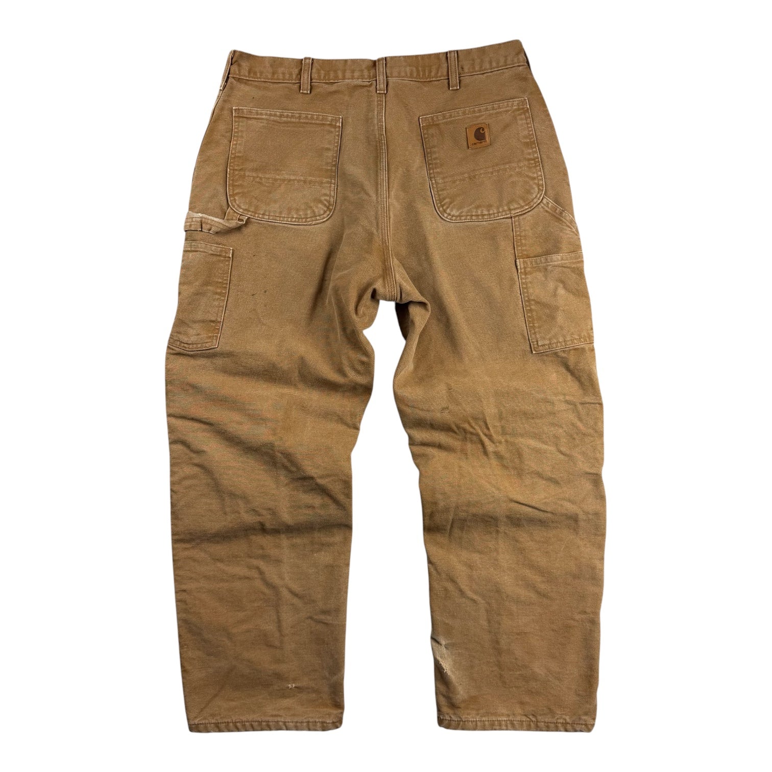 Vintage Carhartt Double Knee Blanket Lined Pants Brown