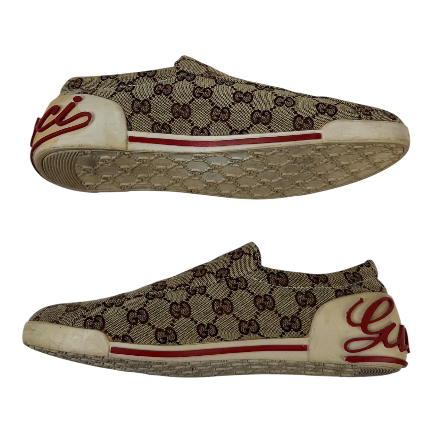 Gucci GG Monogram Canvas Velcro Sneakers (Used)