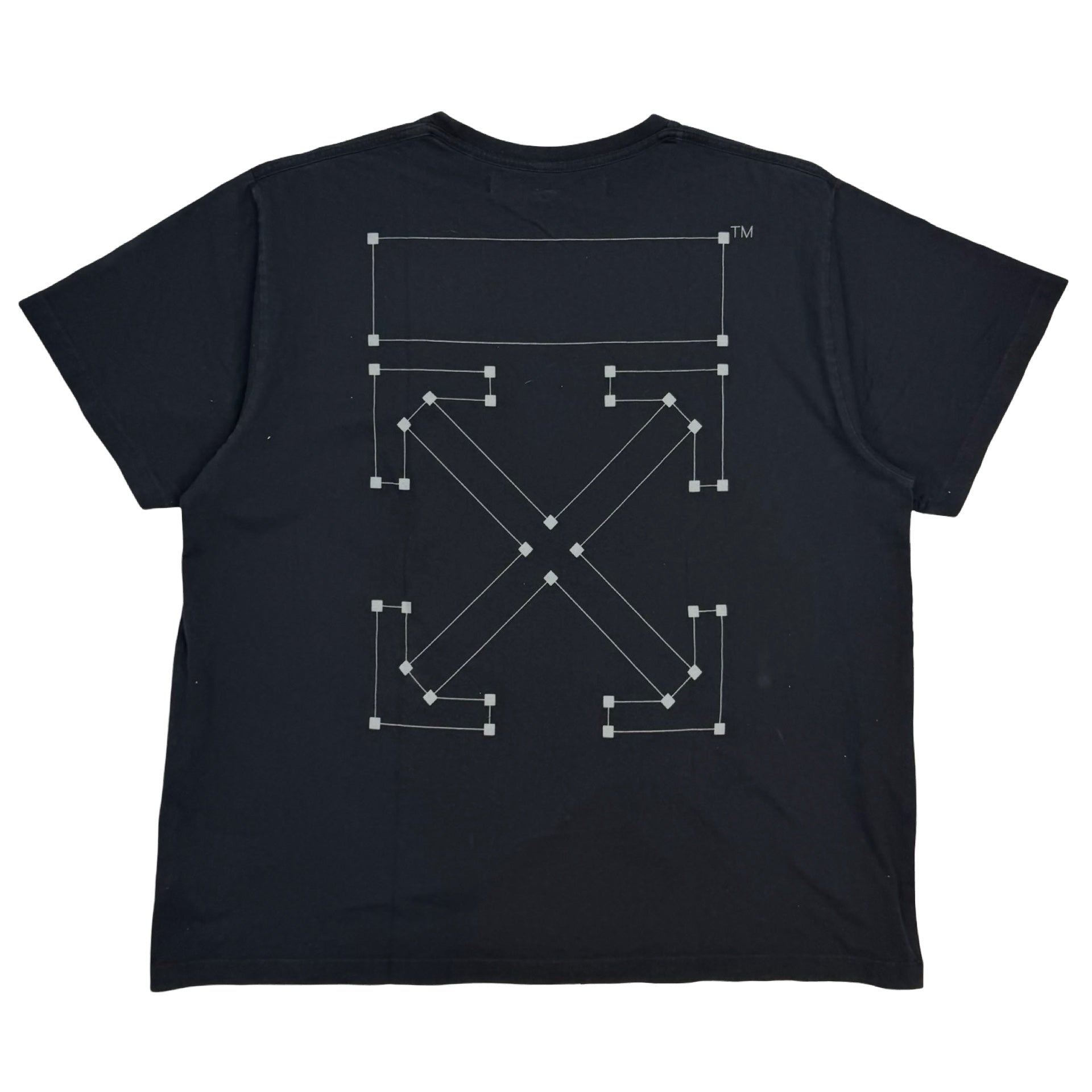Off White Back Bone Tee Black