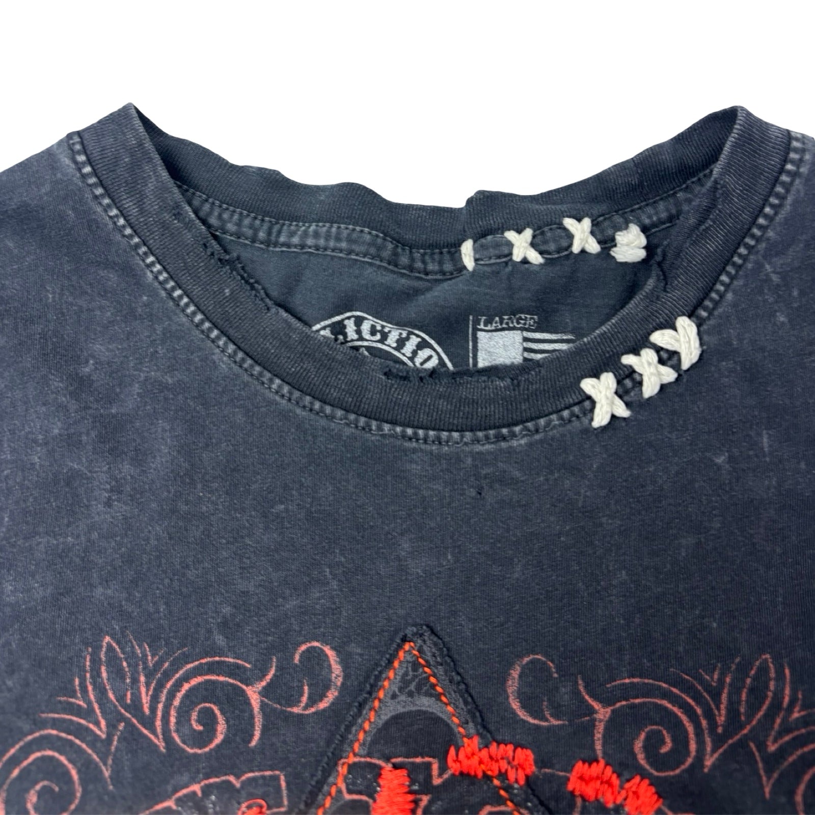 Vintage Y2K Trashed Affliction Spade T-Shirt