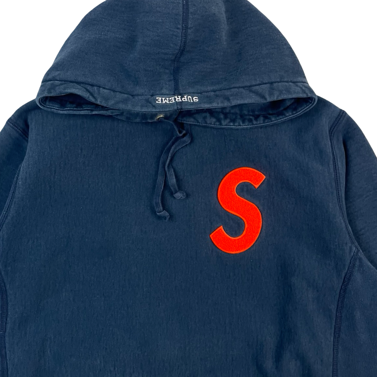 Supreme S Logo Hoodie Navy