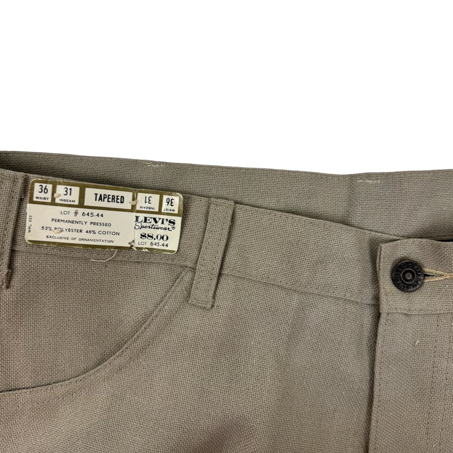 Vintage Levi’s Sta-Prest Pants Tan