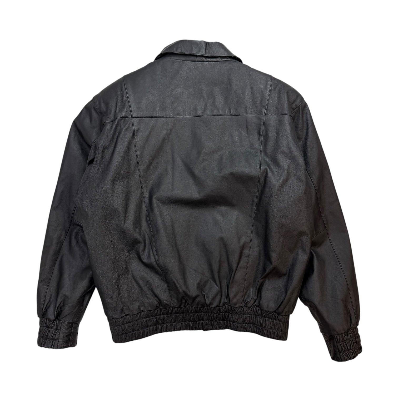 Vintage Saab Leather Jacket Black