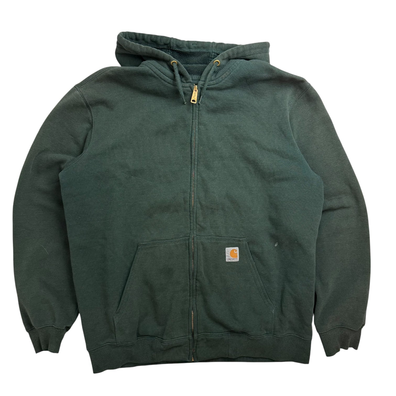 Vintage Carhartt Zip Up Hoodie Deep Green