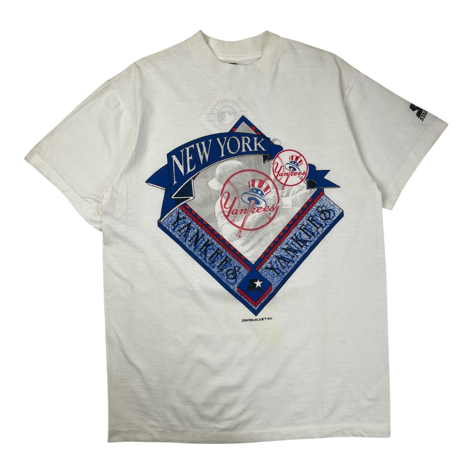 1993 MLB New York Yankees Starter T-Shirt White