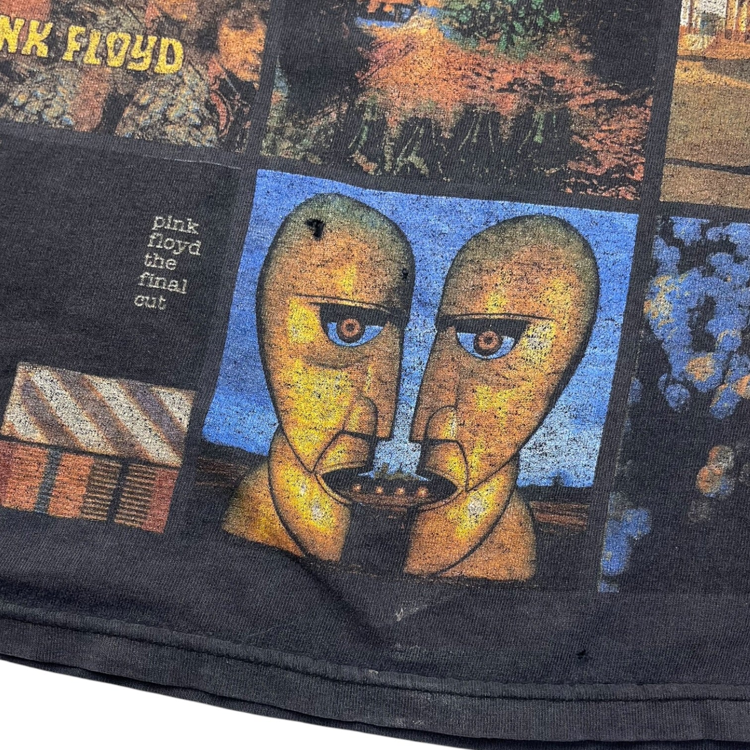 Vintage Pink Floyd Album Art Portrait Collage T-Shirt