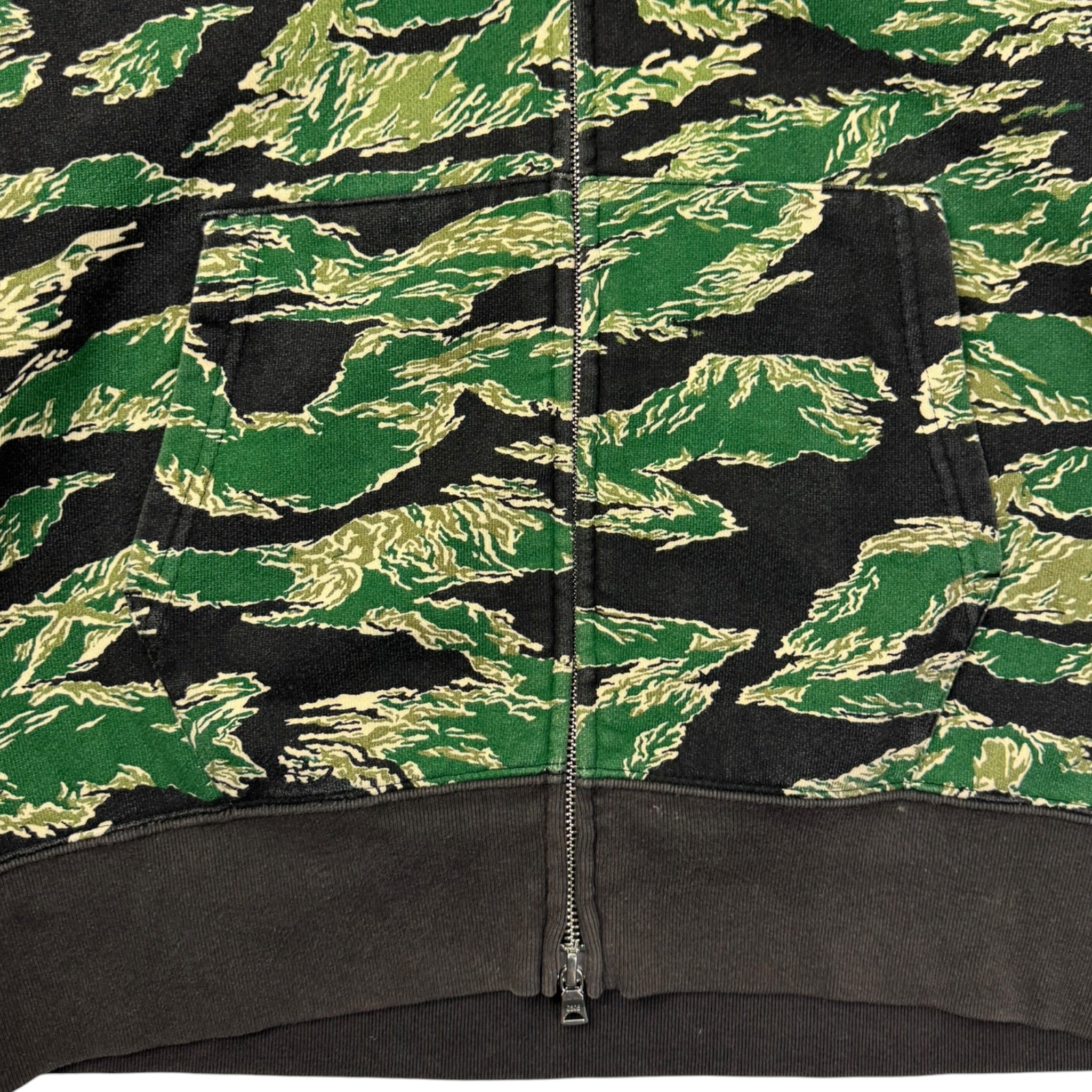 BAPE Tiger Camo Tiger Full Zip Hoodie Green