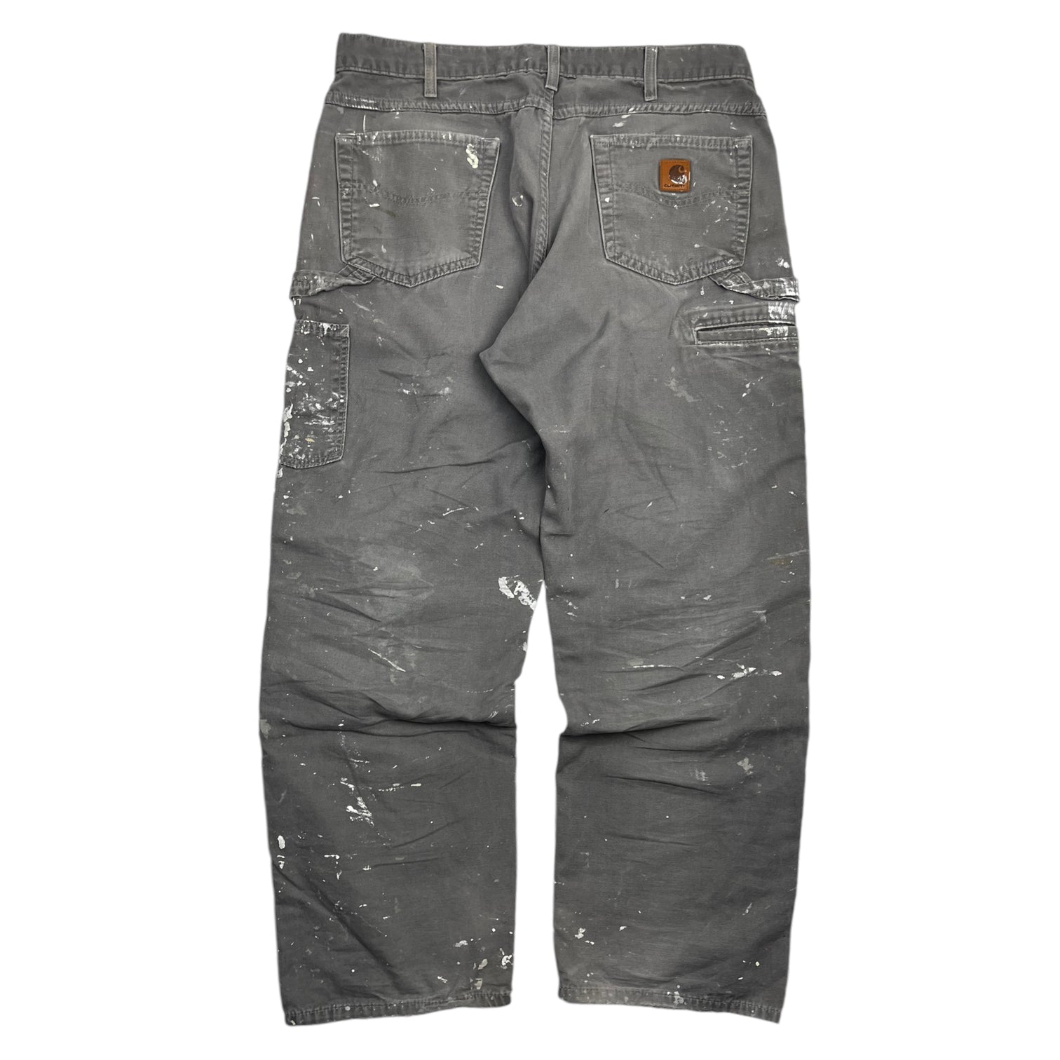 Paint Splattered Carhartt Carpenter Pants Grey