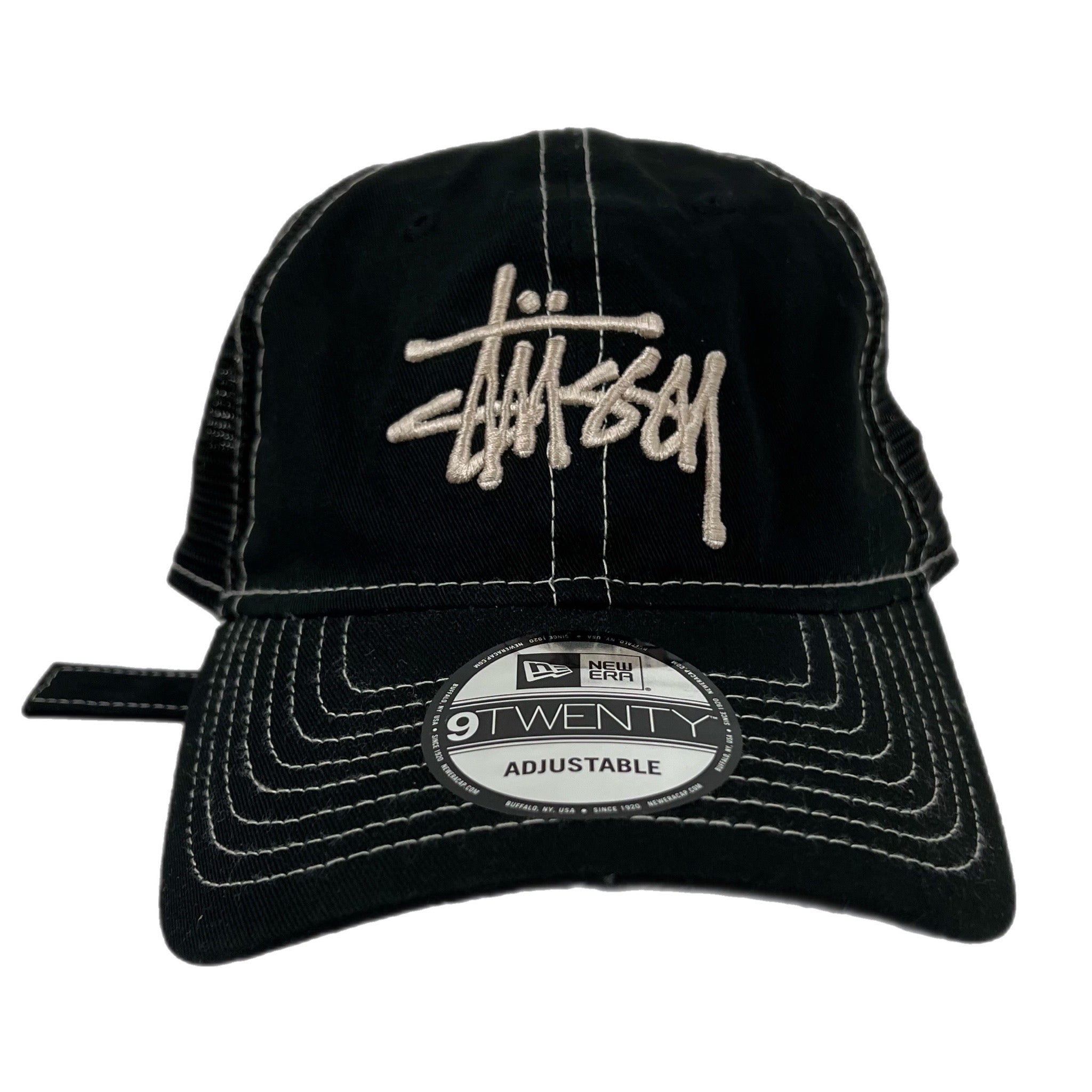 Stüssy Contrast Stitching Strapback Hat Black