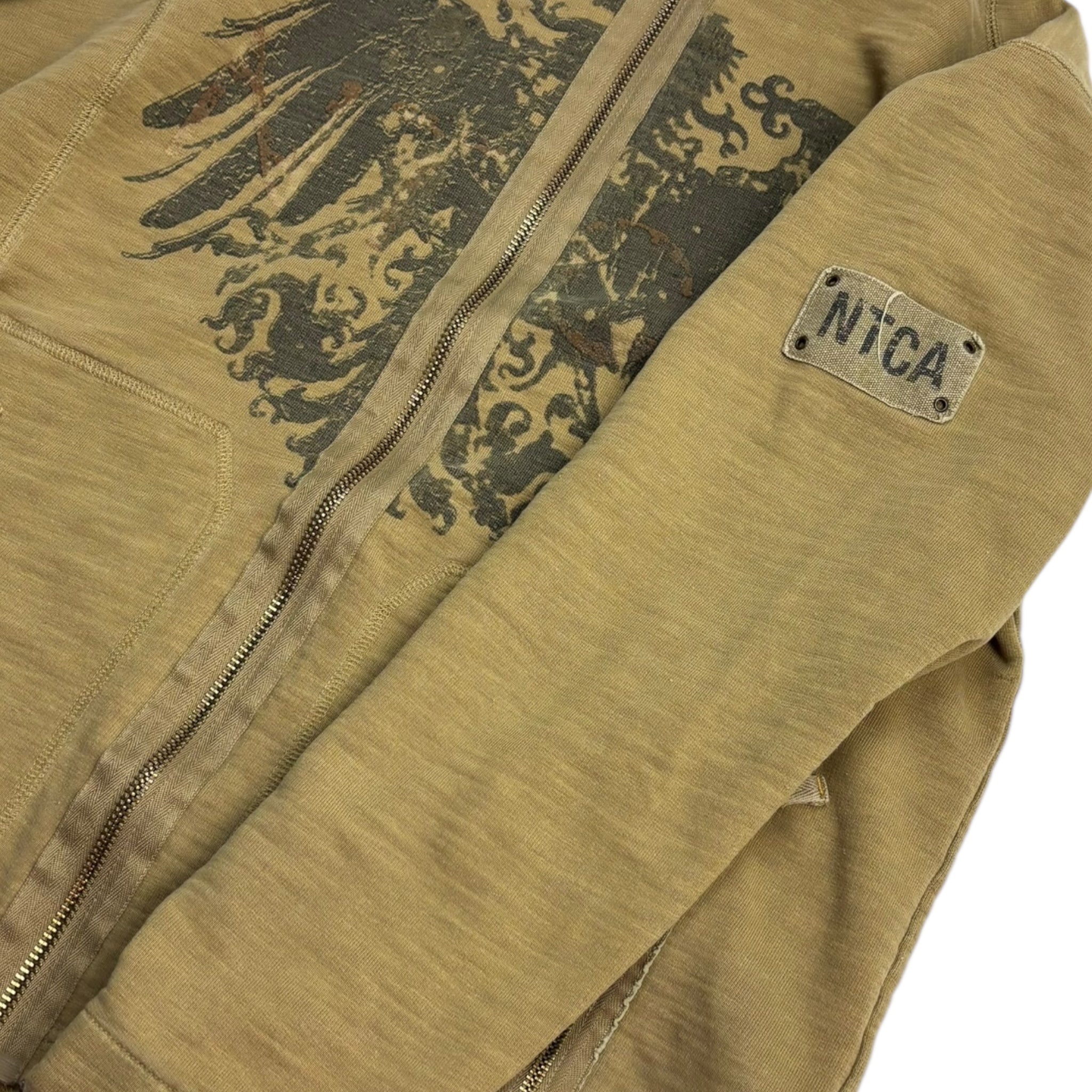 Vintage Y2K Nautica Eagle Crest Zip Hoodie