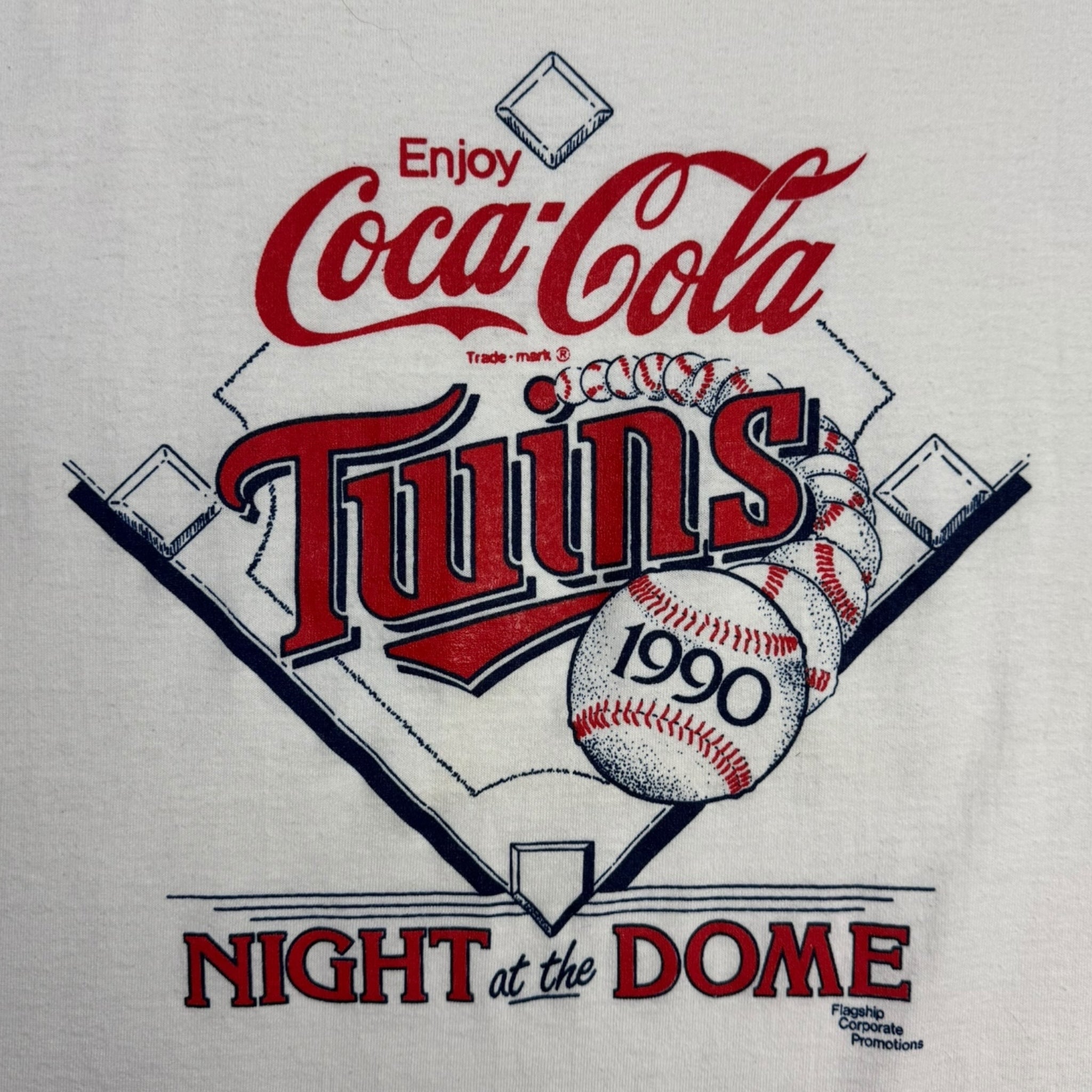 1990 Minnesota Twins “Night at The Dome” Coca-Cola MLB T-Shirt
