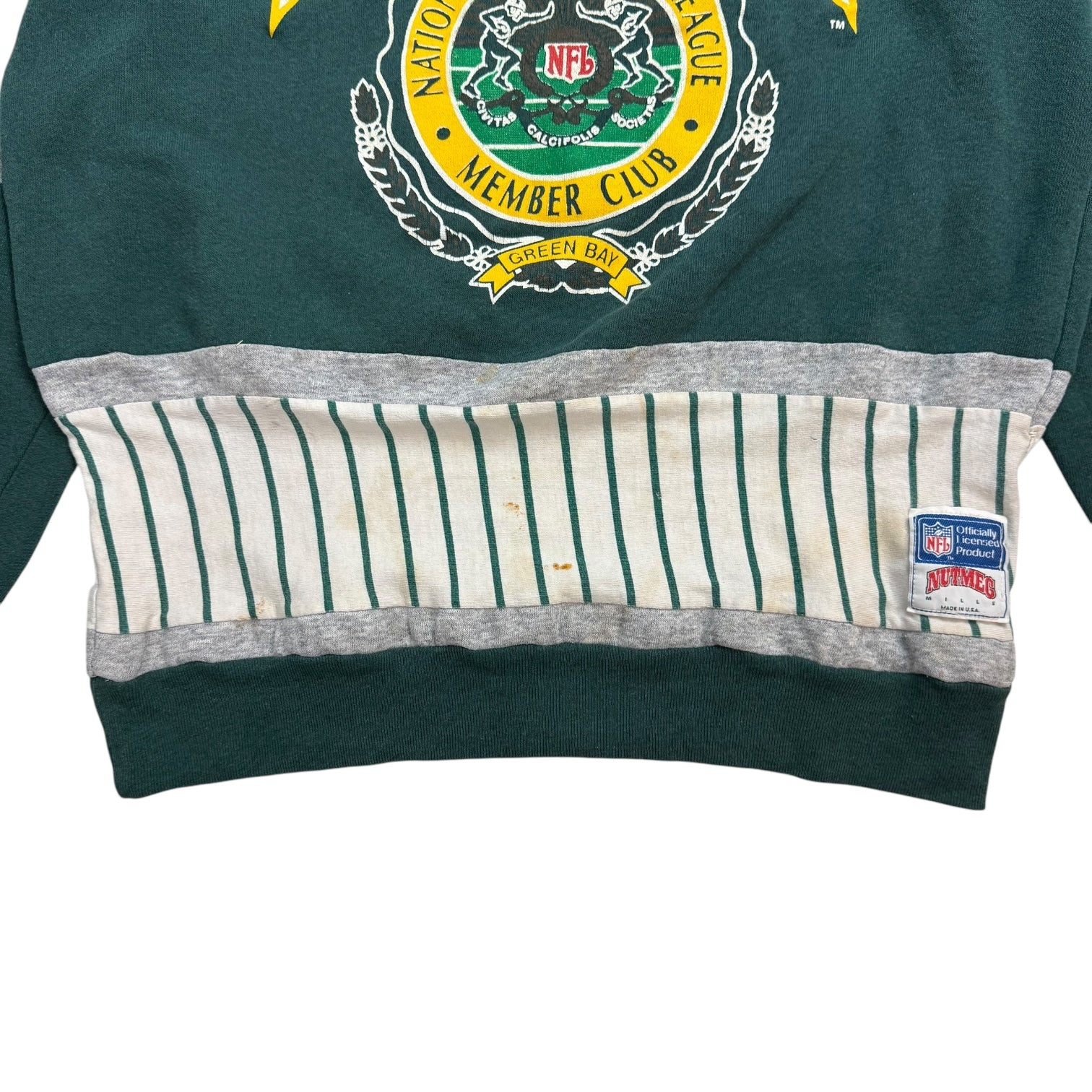 Vintage Green Bay Packers Member Club Crewneck Green