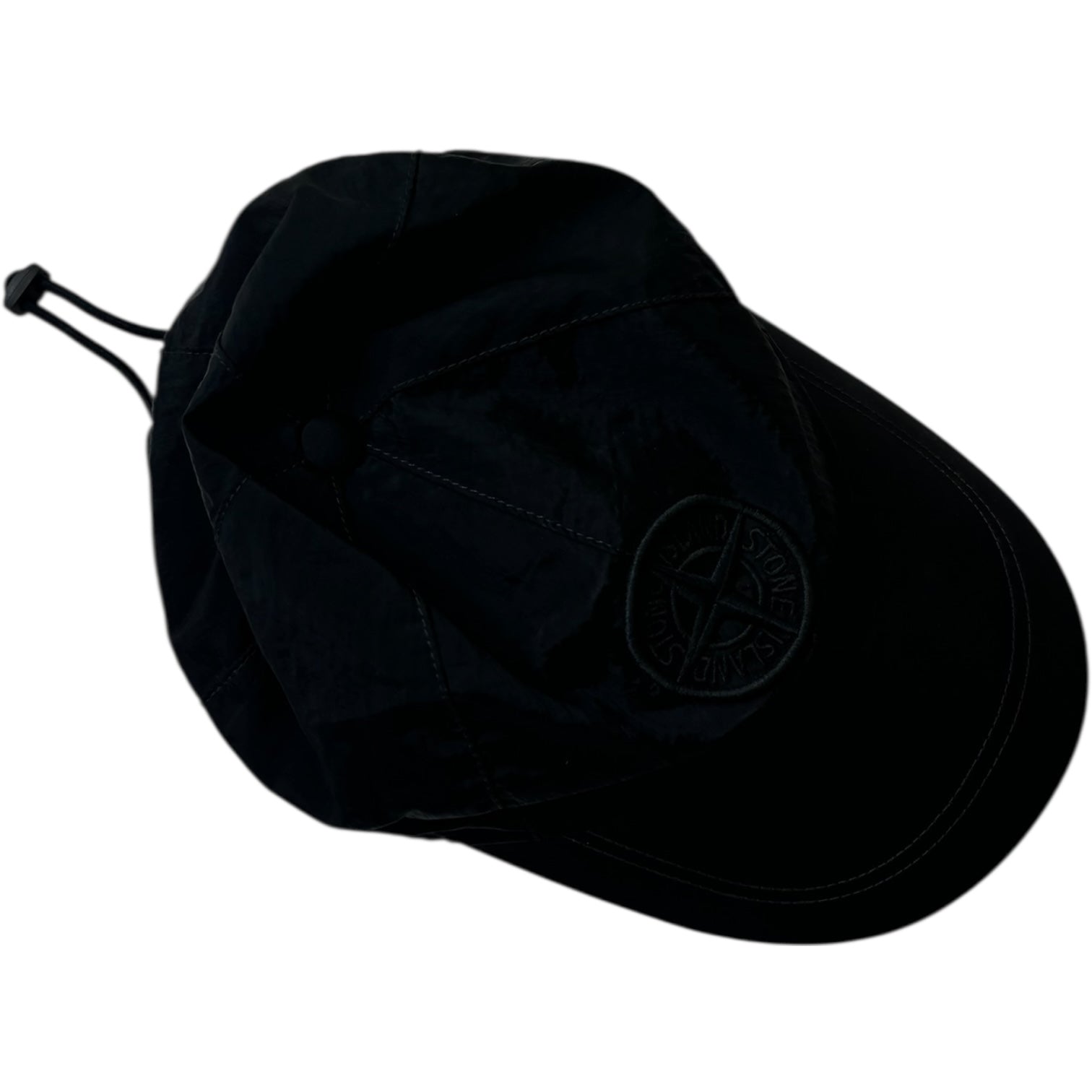 Stone Island 6-Panel Nylon Metal Cap Black