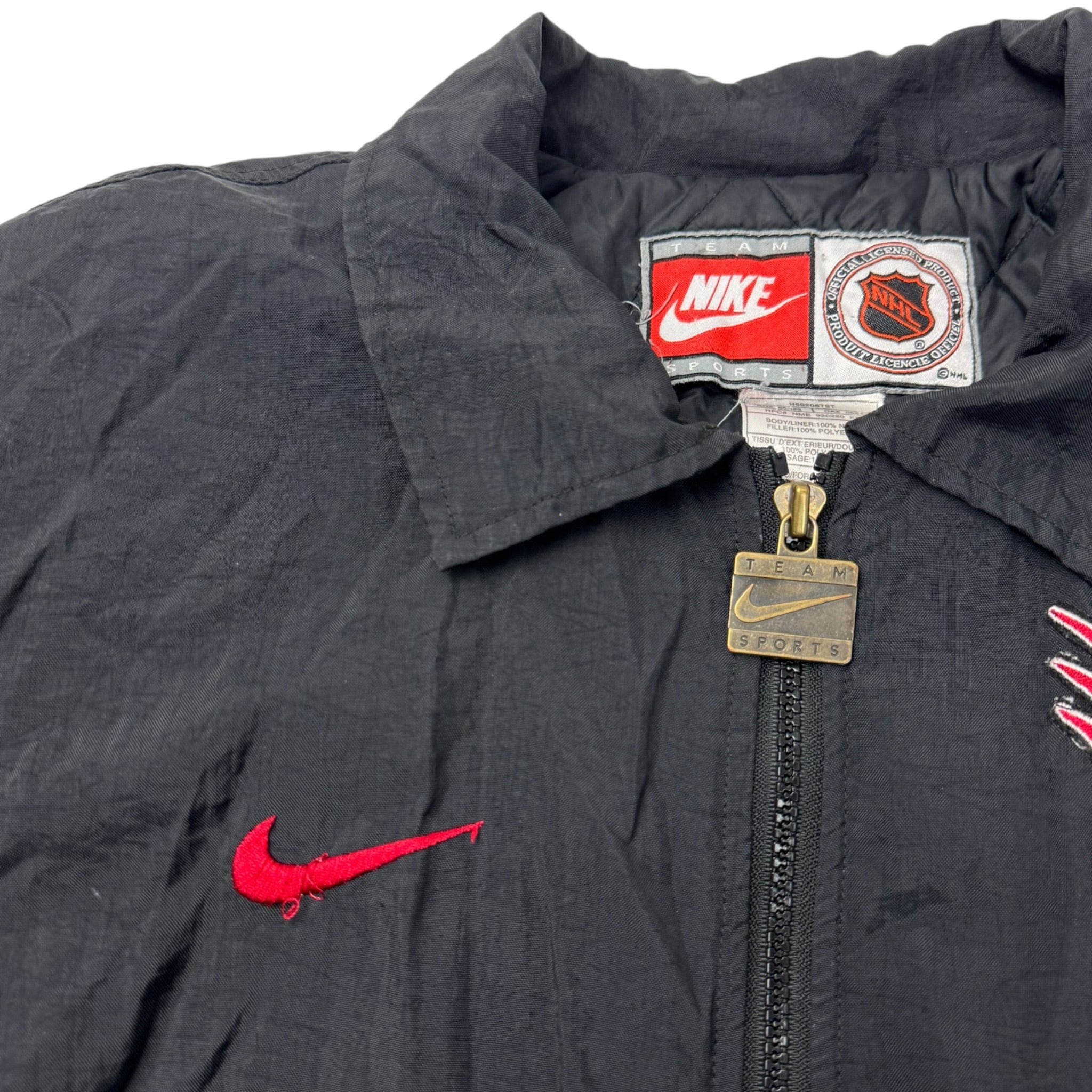 Vintage 90s Nike Chicago Blackhawkes NHL Zip Jacket