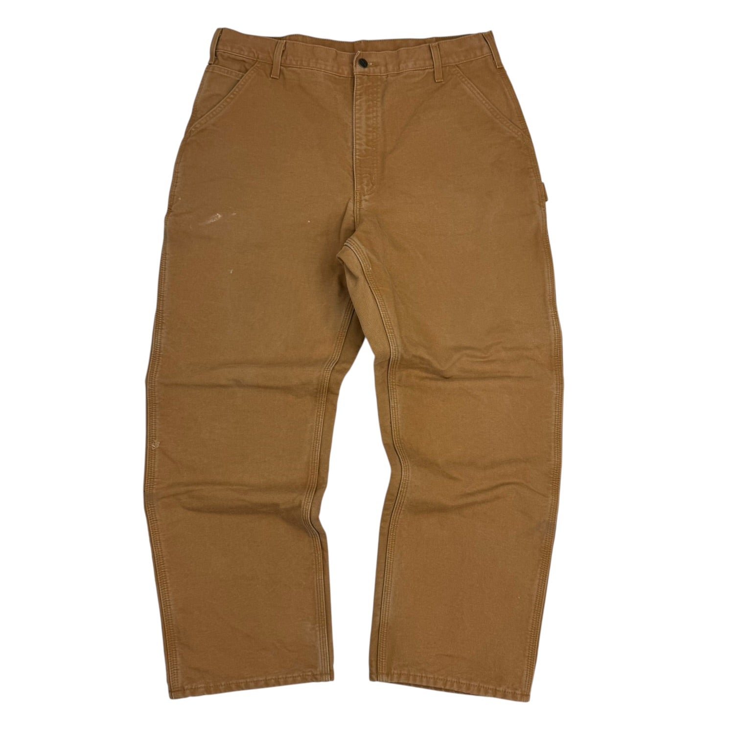 Vintage Carhartt Dungaree Blanket Lined Pants Tan