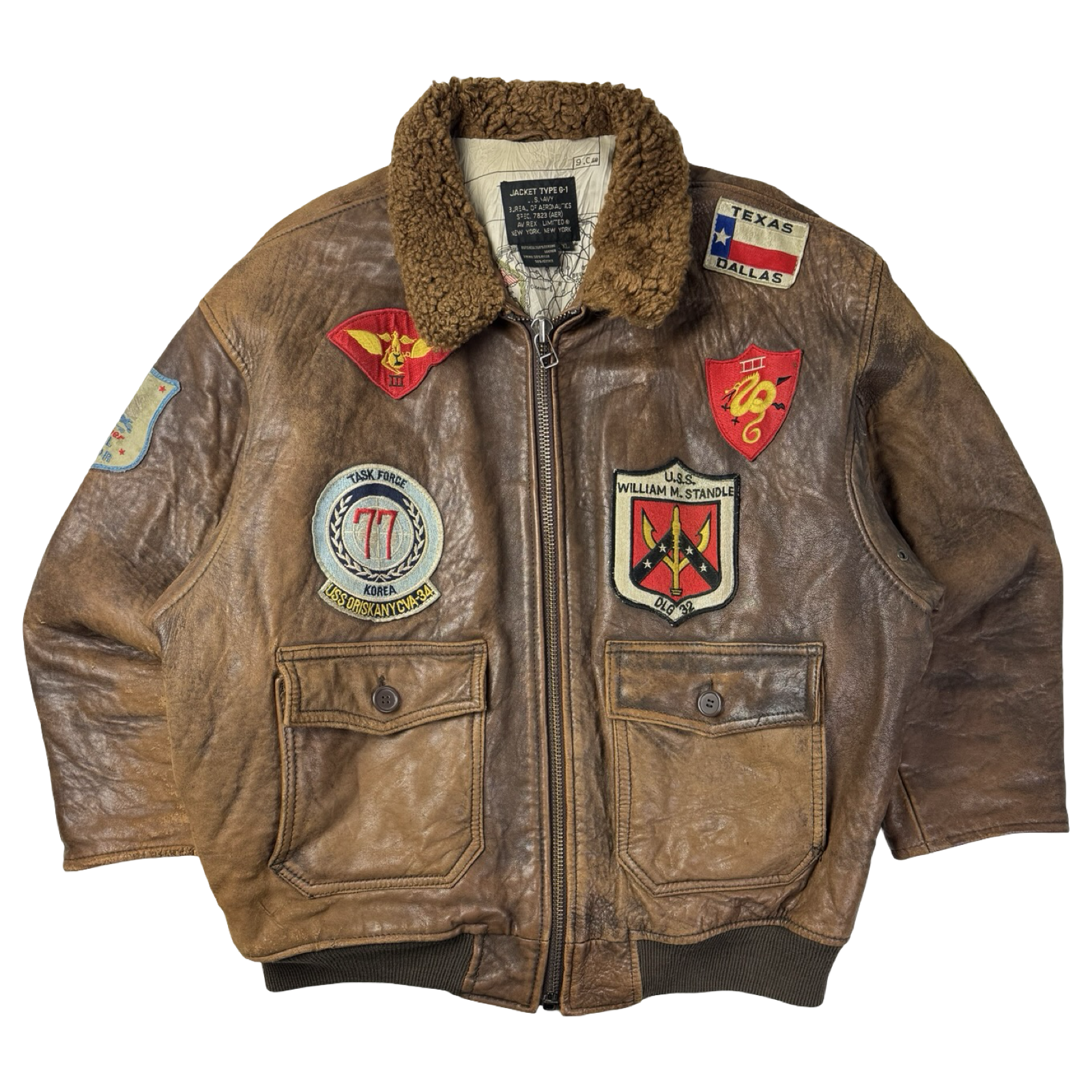 Vintage Avirex Type G-1 Flight Leather Jacket