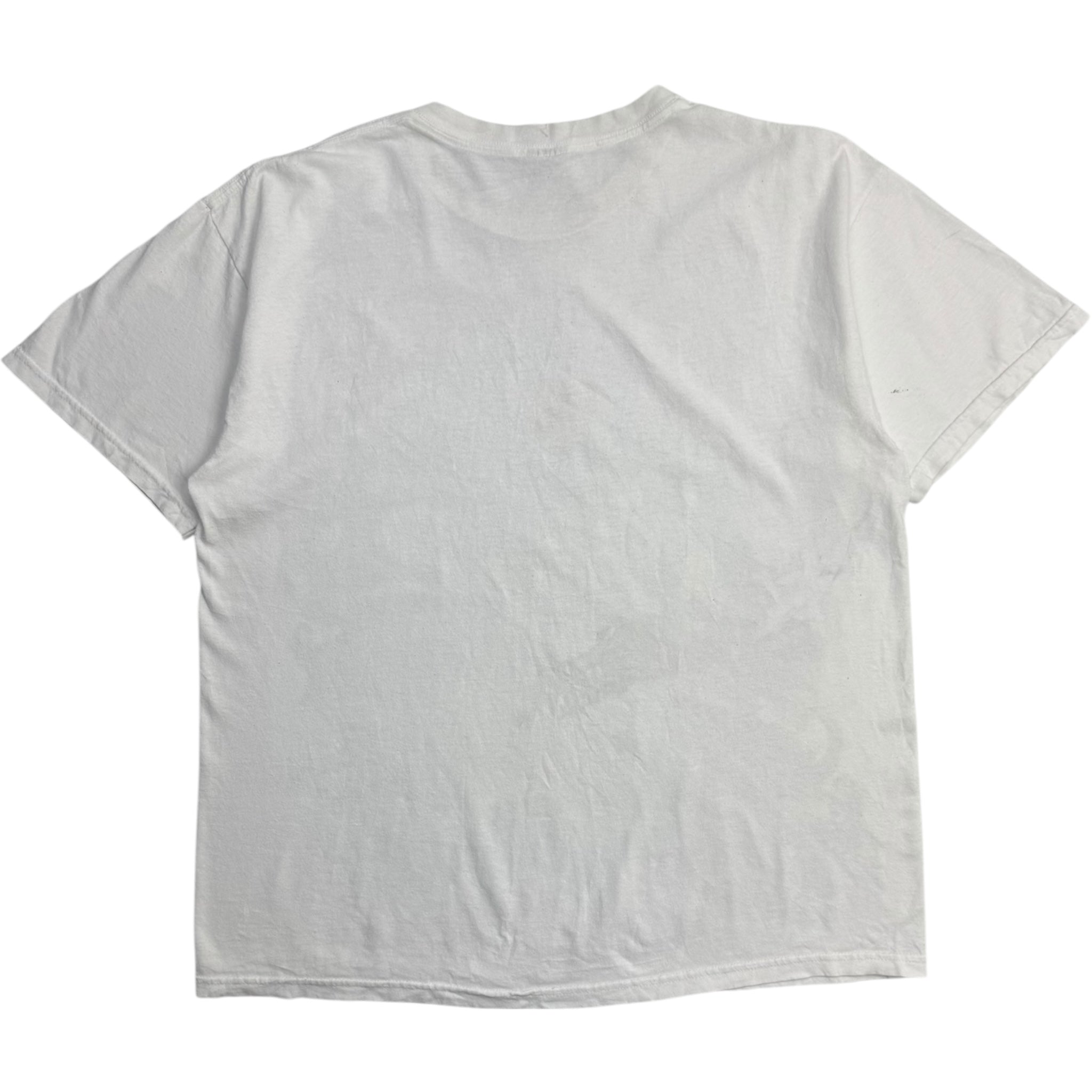 Y2K Skeleton Biker T-Shirt White