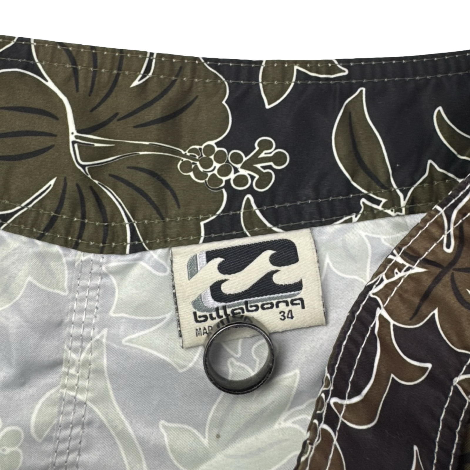 Y2K Billabong Surf Floral Board Shorts Brown