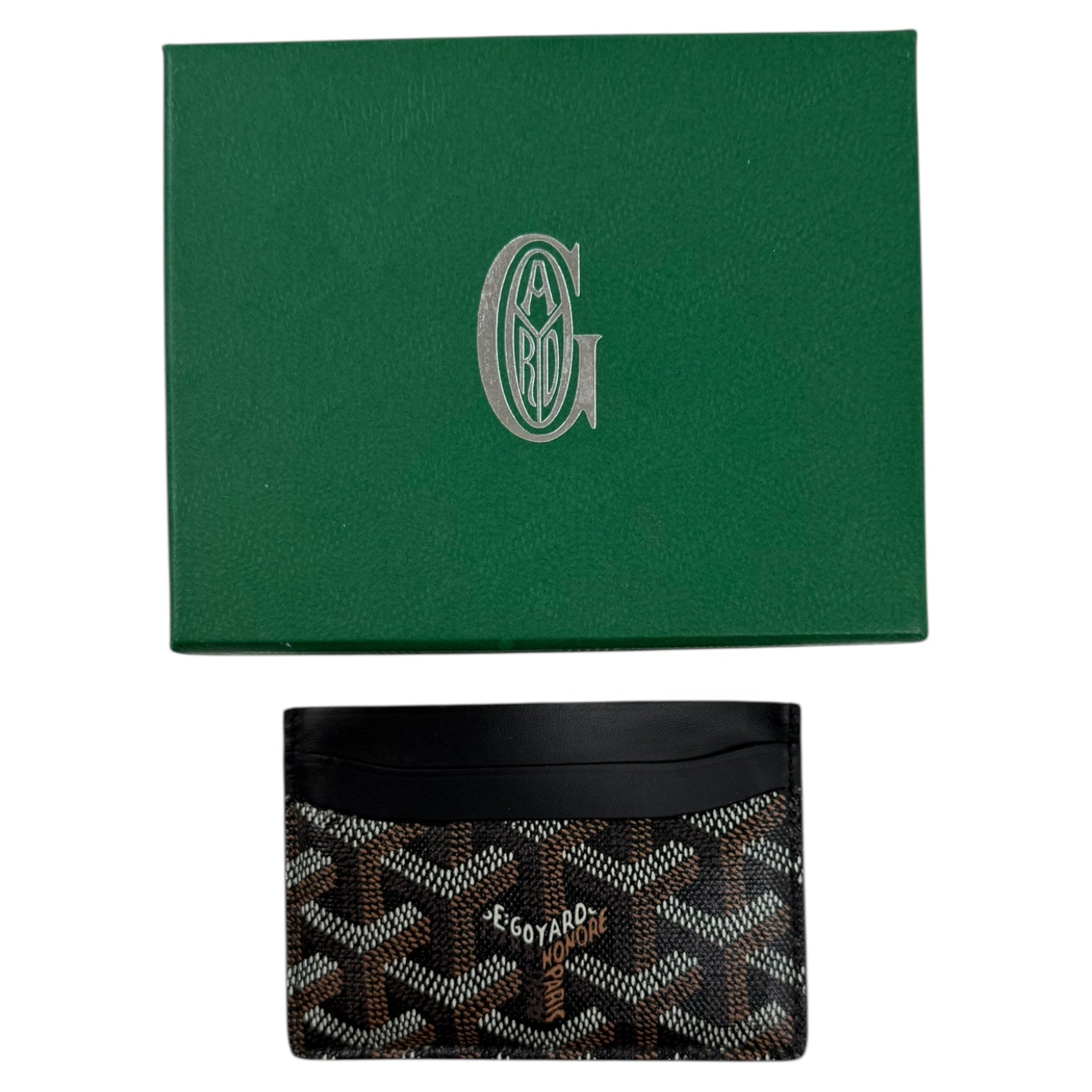 Goyard Saint Sulpice Card Holder Black/Brown
