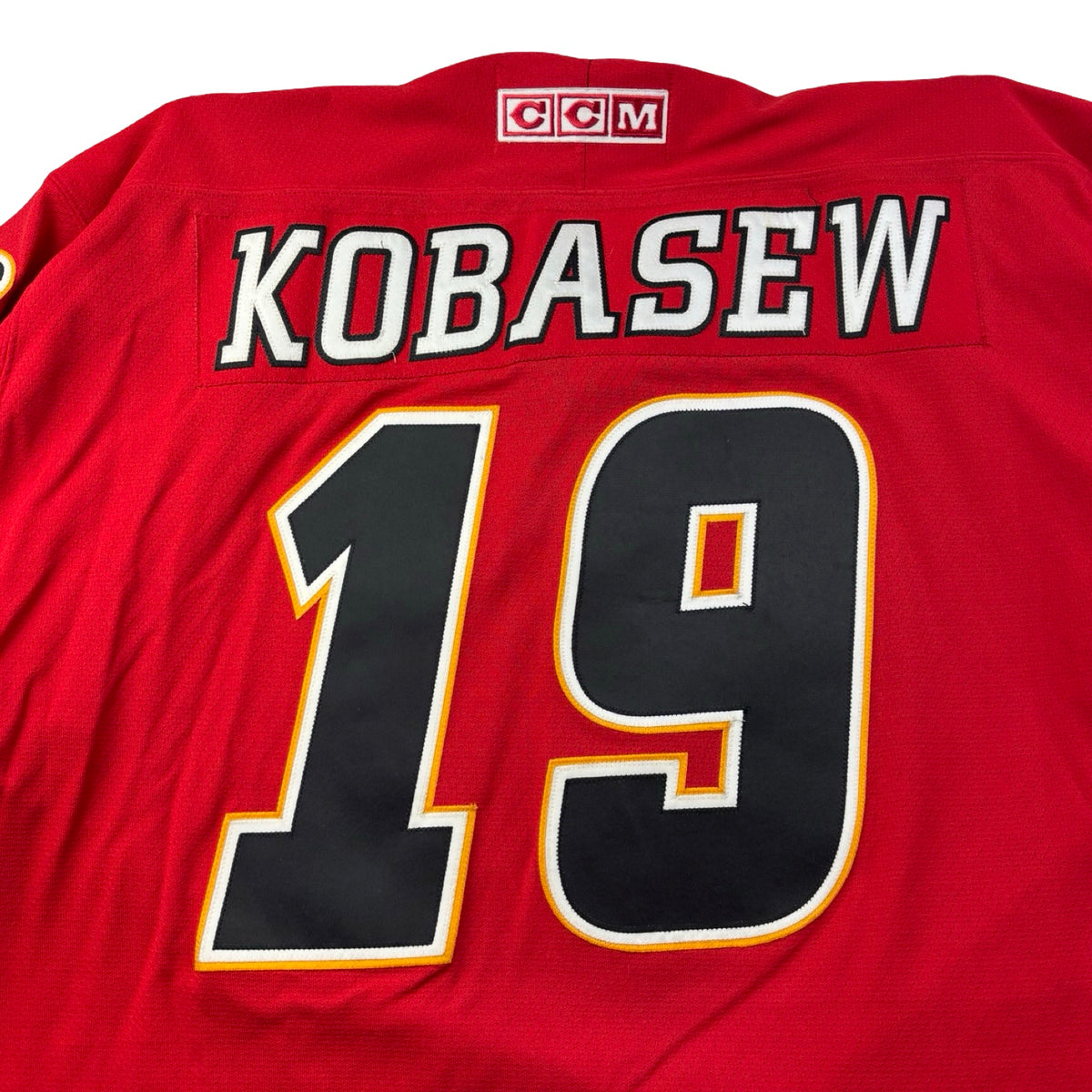 Vintage CCM Calgary Flames Chuck Kobasew NHL Home Jersey
