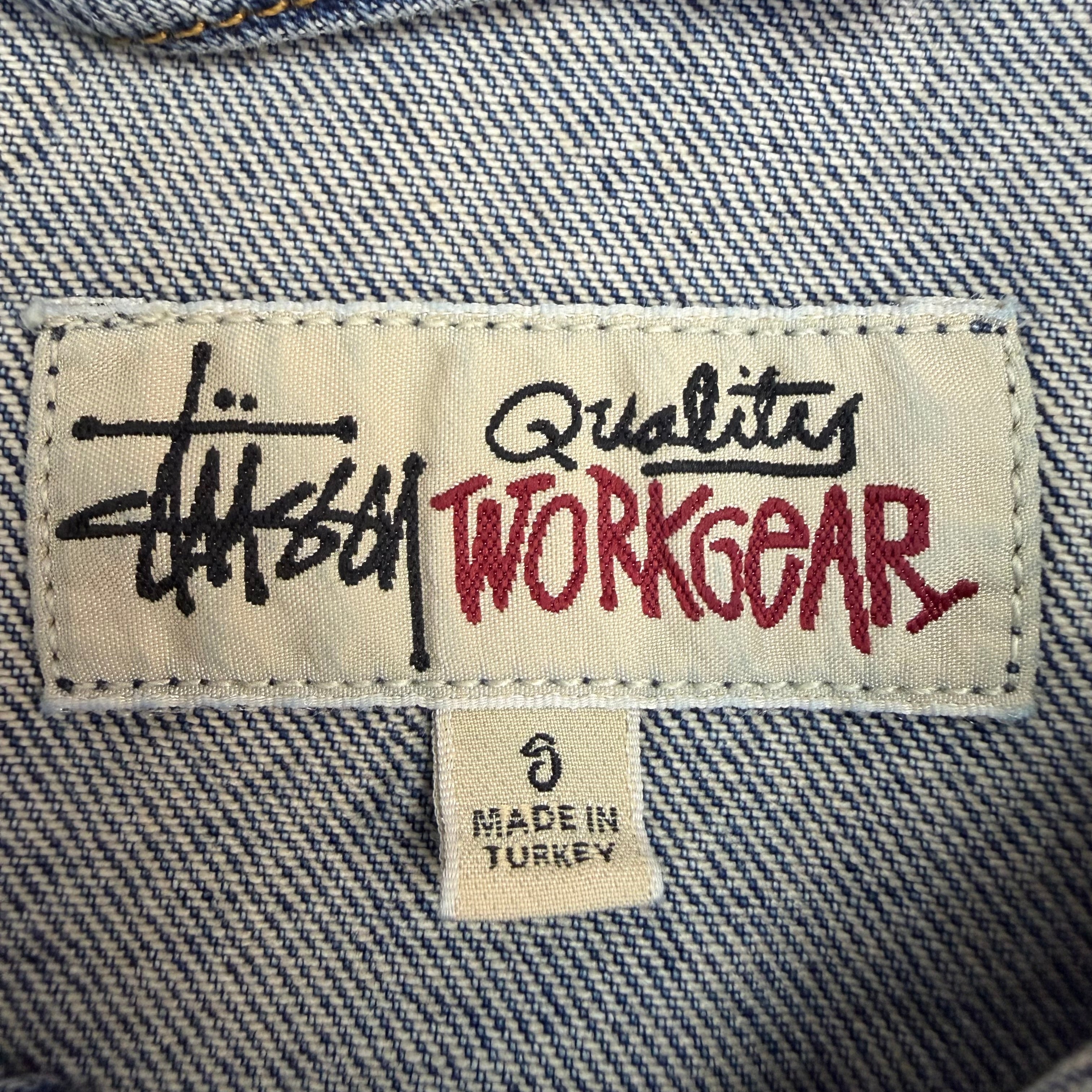 Stussy Trucker Denim Jacket Weekend Wash Blue